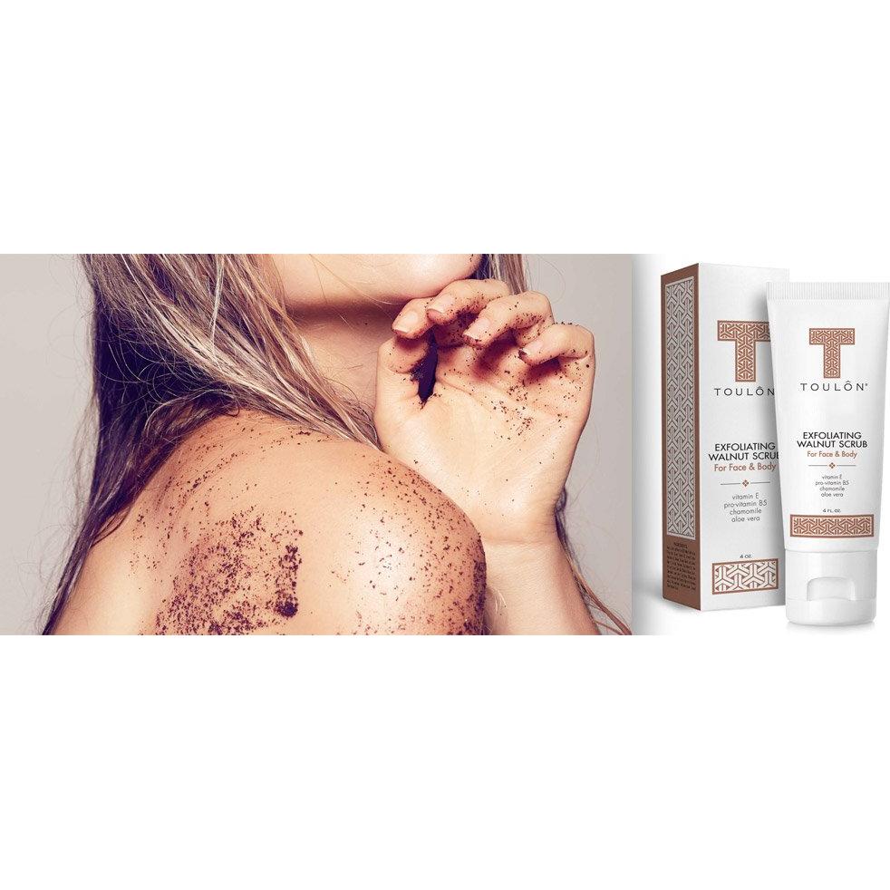 Exfoliante Facial de Nuez Toulon - 136g - Piel Suave y Radiante