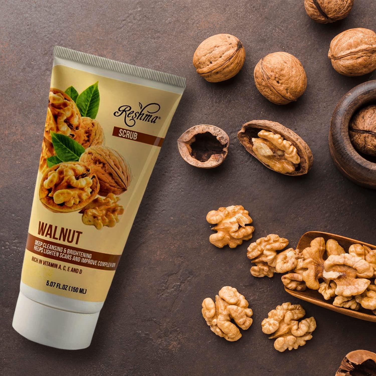 Exfoliante de Nuez Reshma Beauty 900ml | Limpieza Suave y Brillo