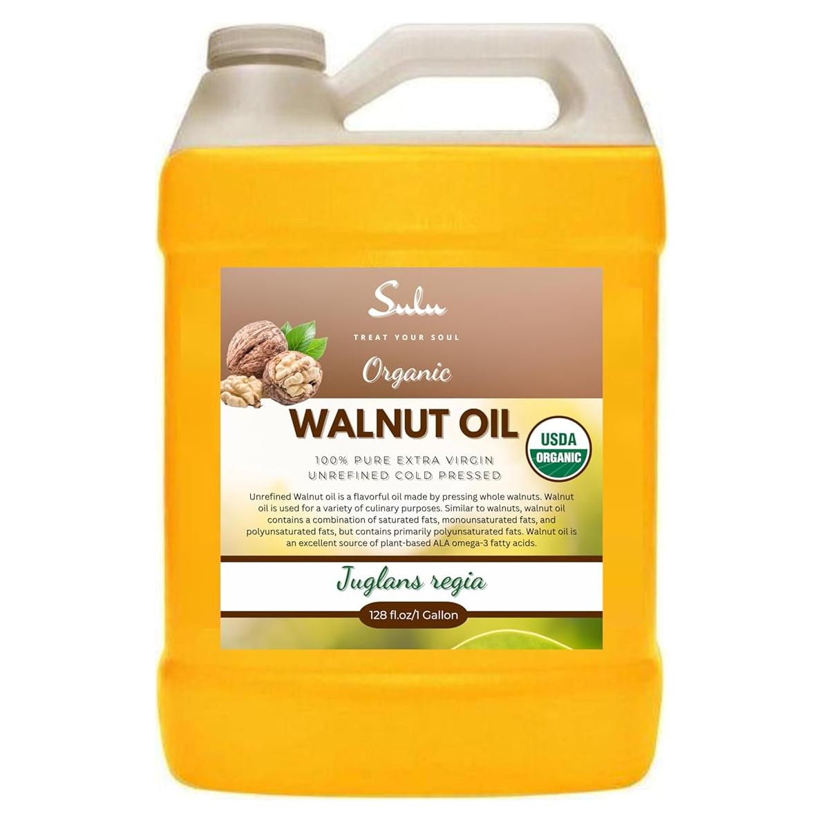 Aceite de Nuez Virgen Extra SULU 3.63kg Prensado en Frío