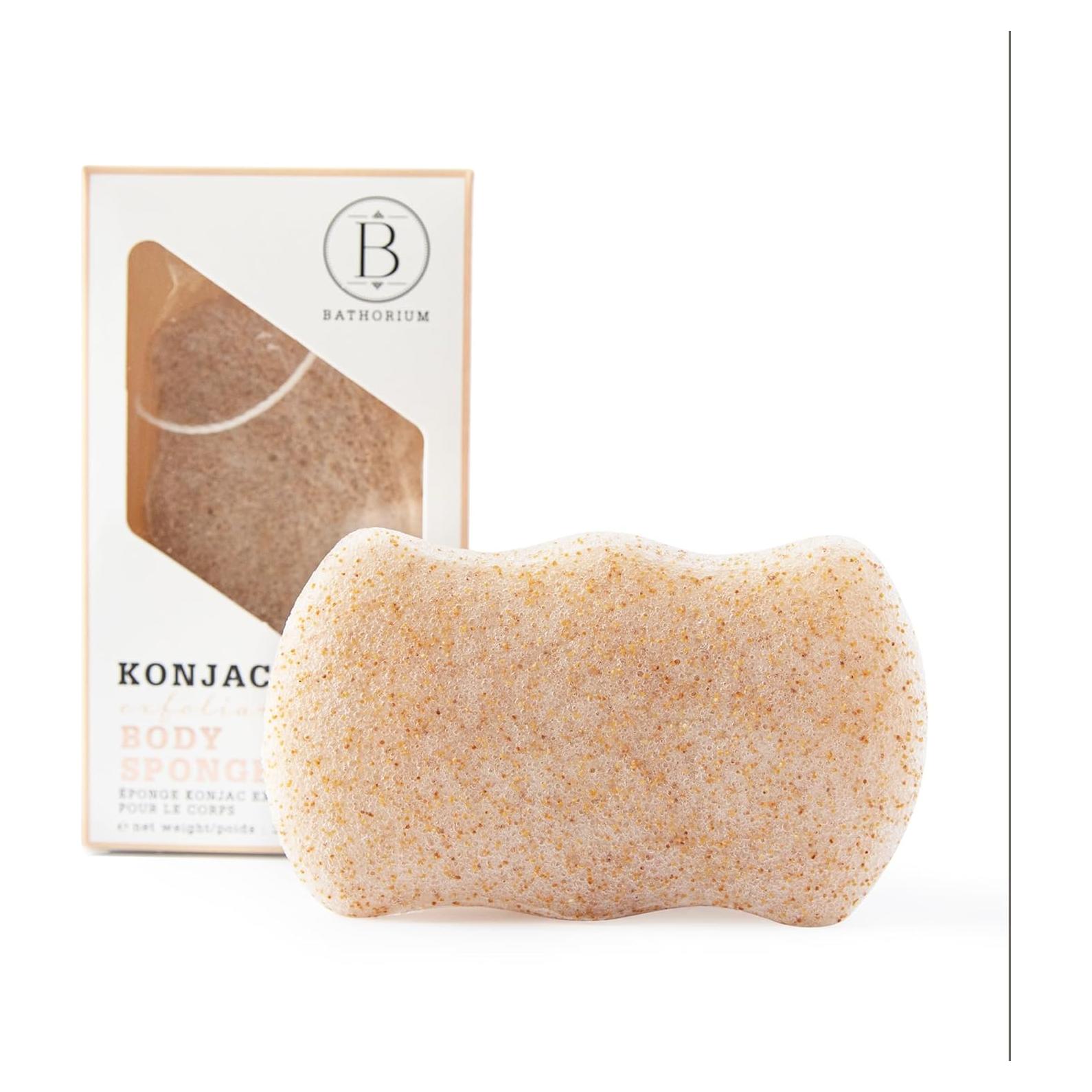 Esponja Corporal Konjac Bathorium - Exfoliante y Suave 1 Unidad