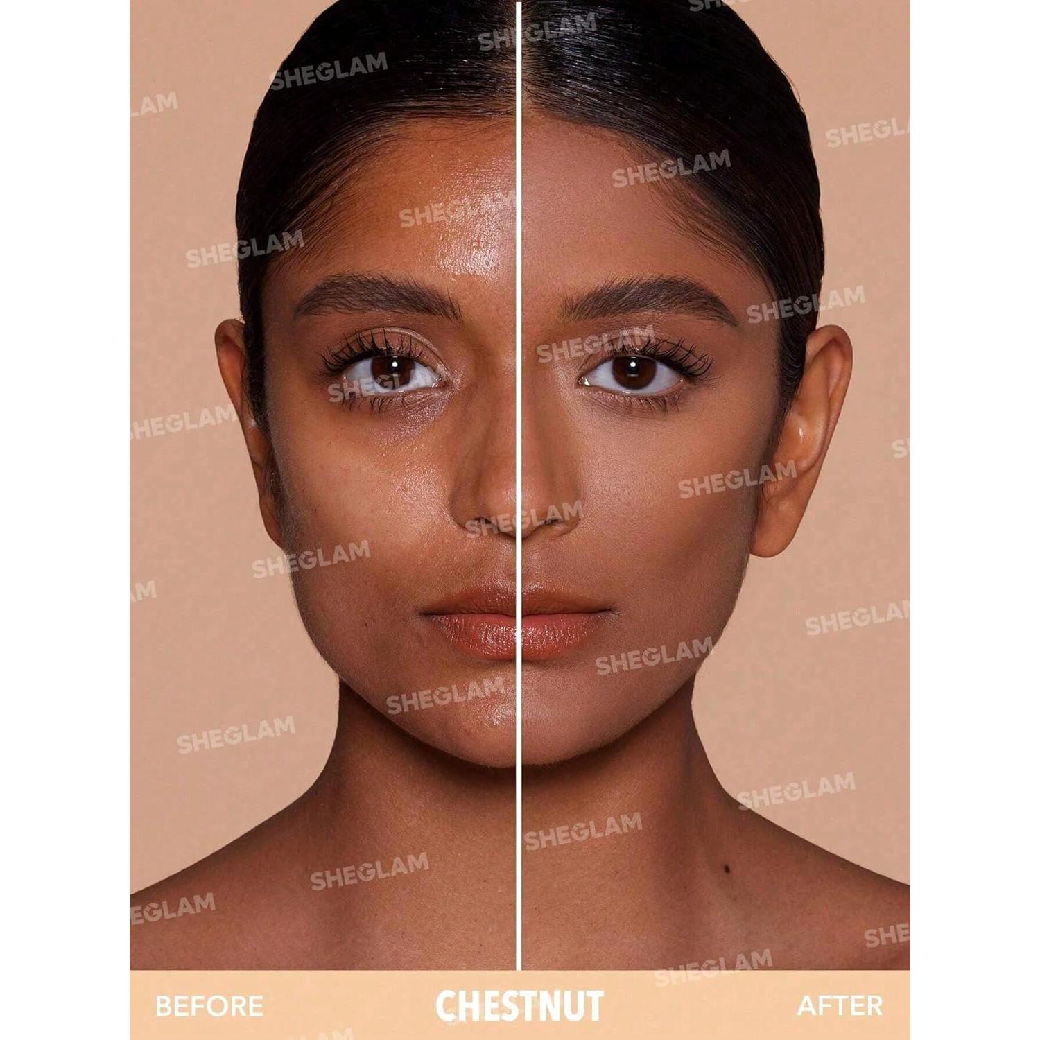 Base en Polvo Compacto SHEGLAM Trigo Cobertura Total 30g