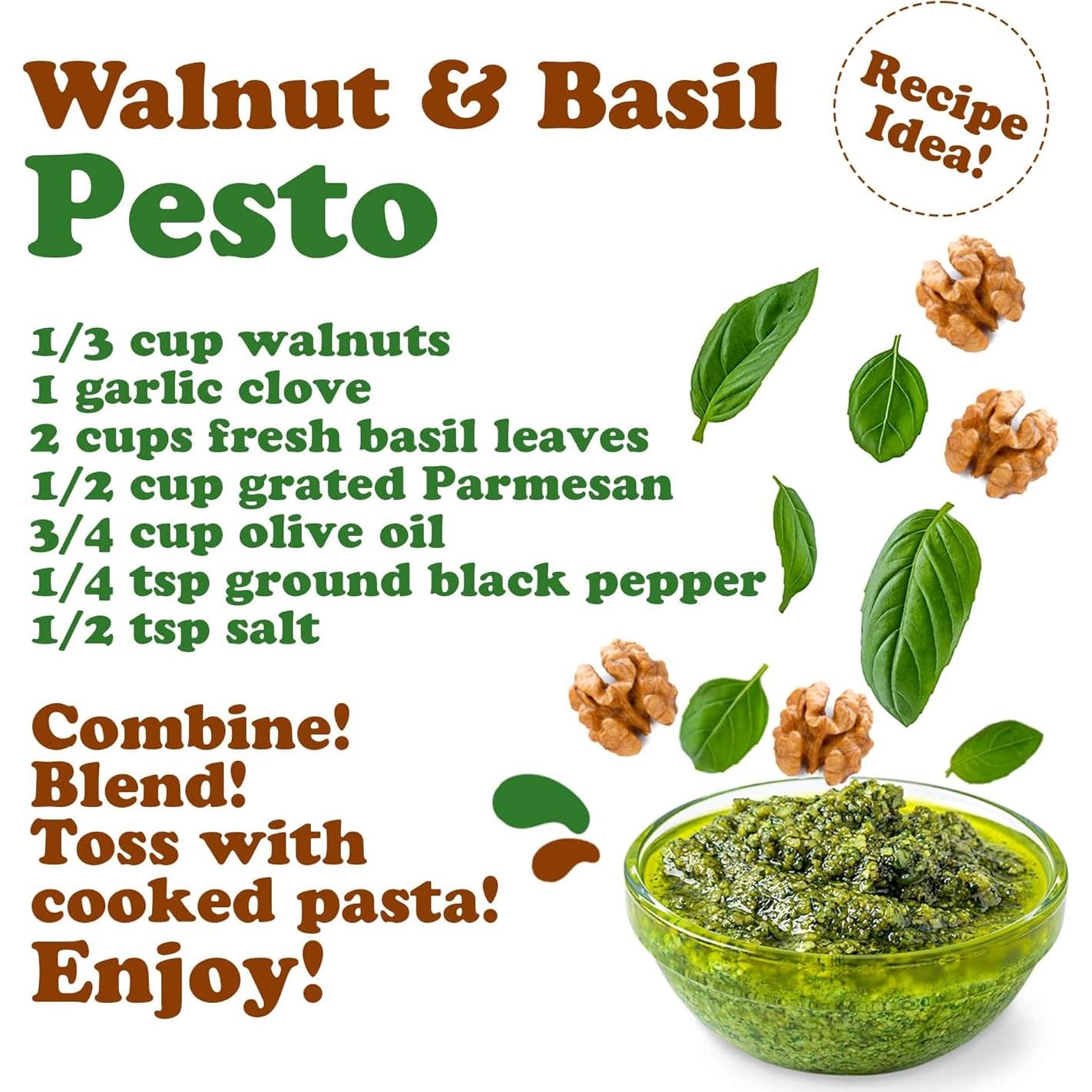 Food to Live Organic California Walnuts, 10 Pounds Halves & Pieces, Raw Nuts, Unsalted, No Shell, Suitable for Sirtfood Diet