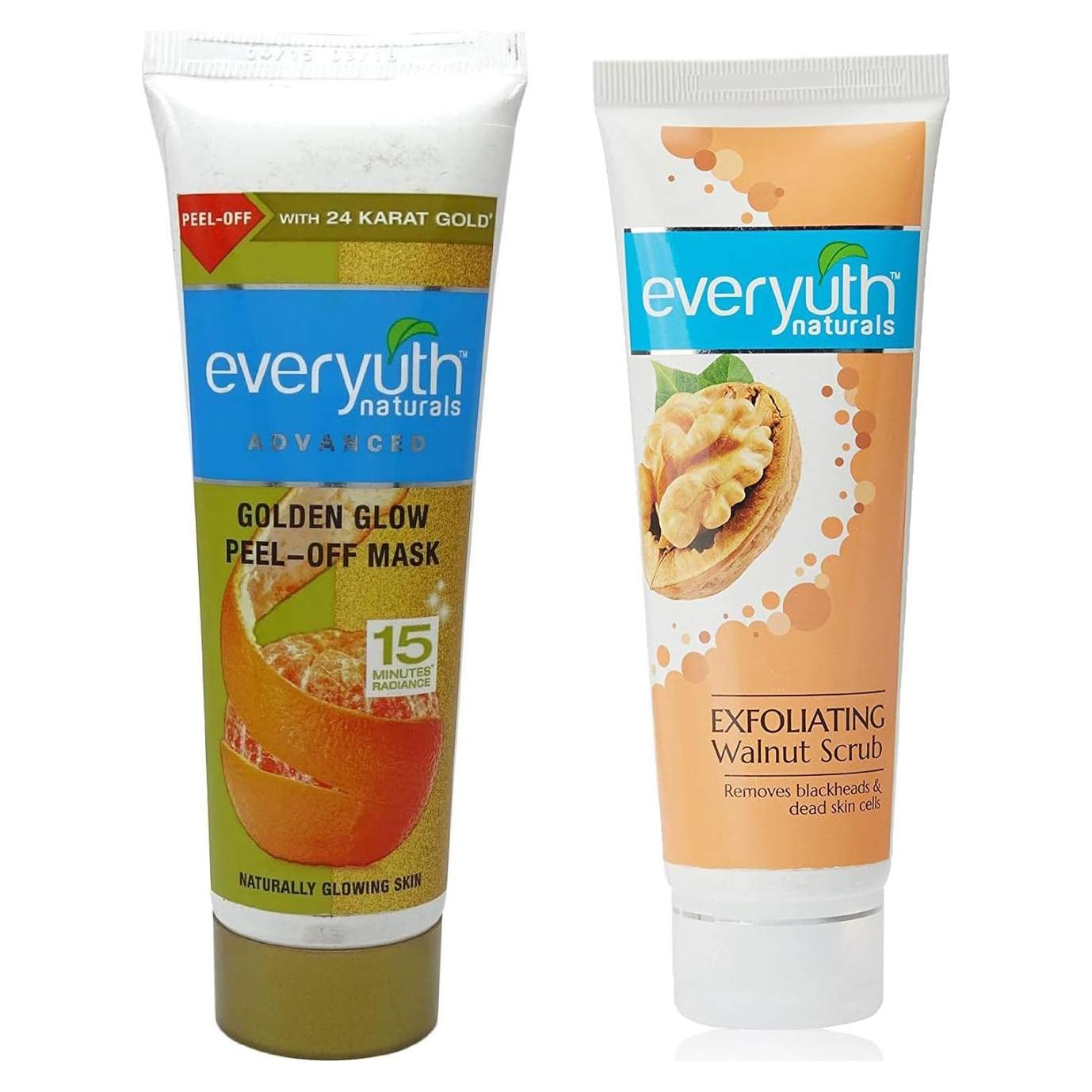 Paquete Combinado Everyuth: Máscara Peel-off 90g y Exfoliante 50g