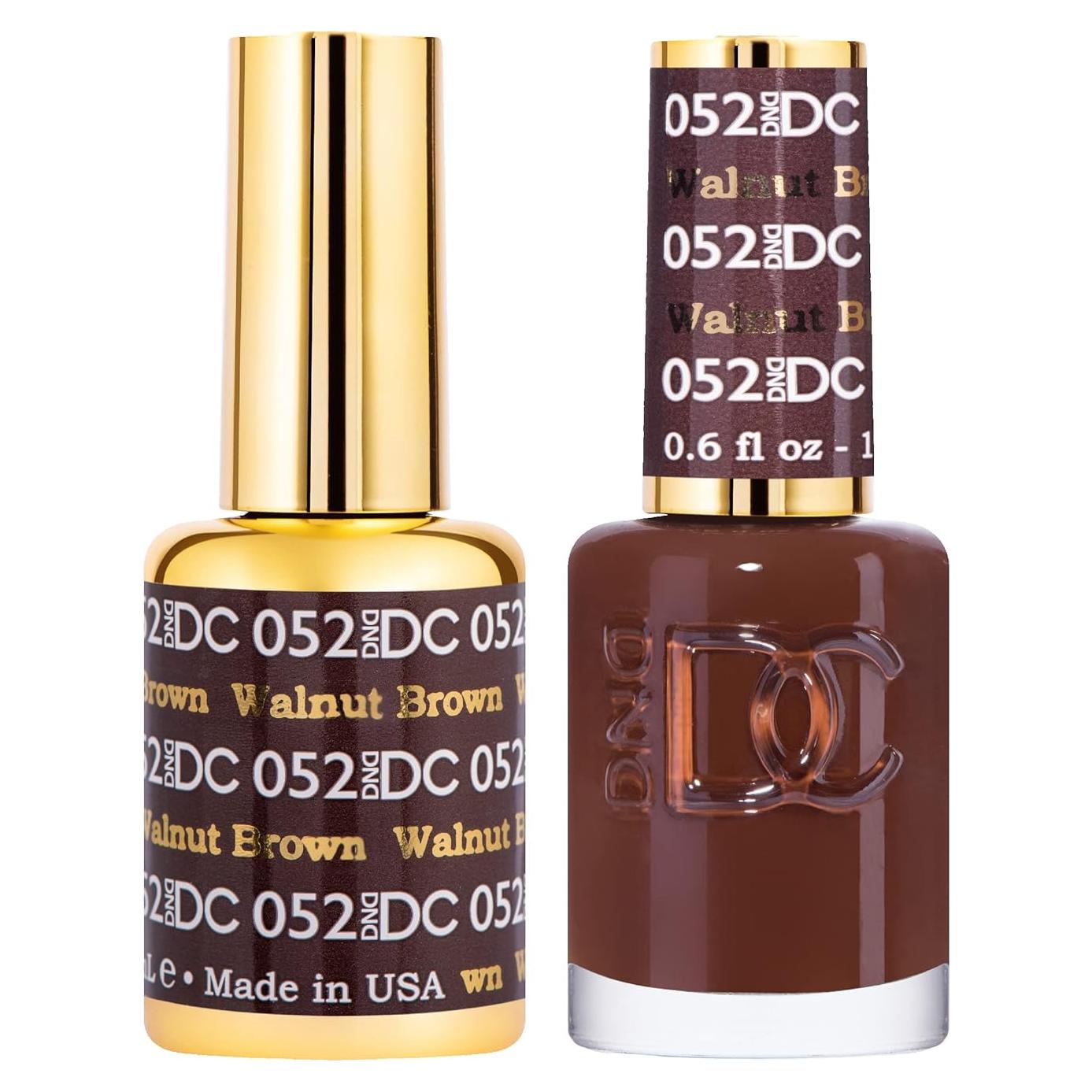 Conjunto de Esmalte en Gel DND Marrón Nogal 15 ml