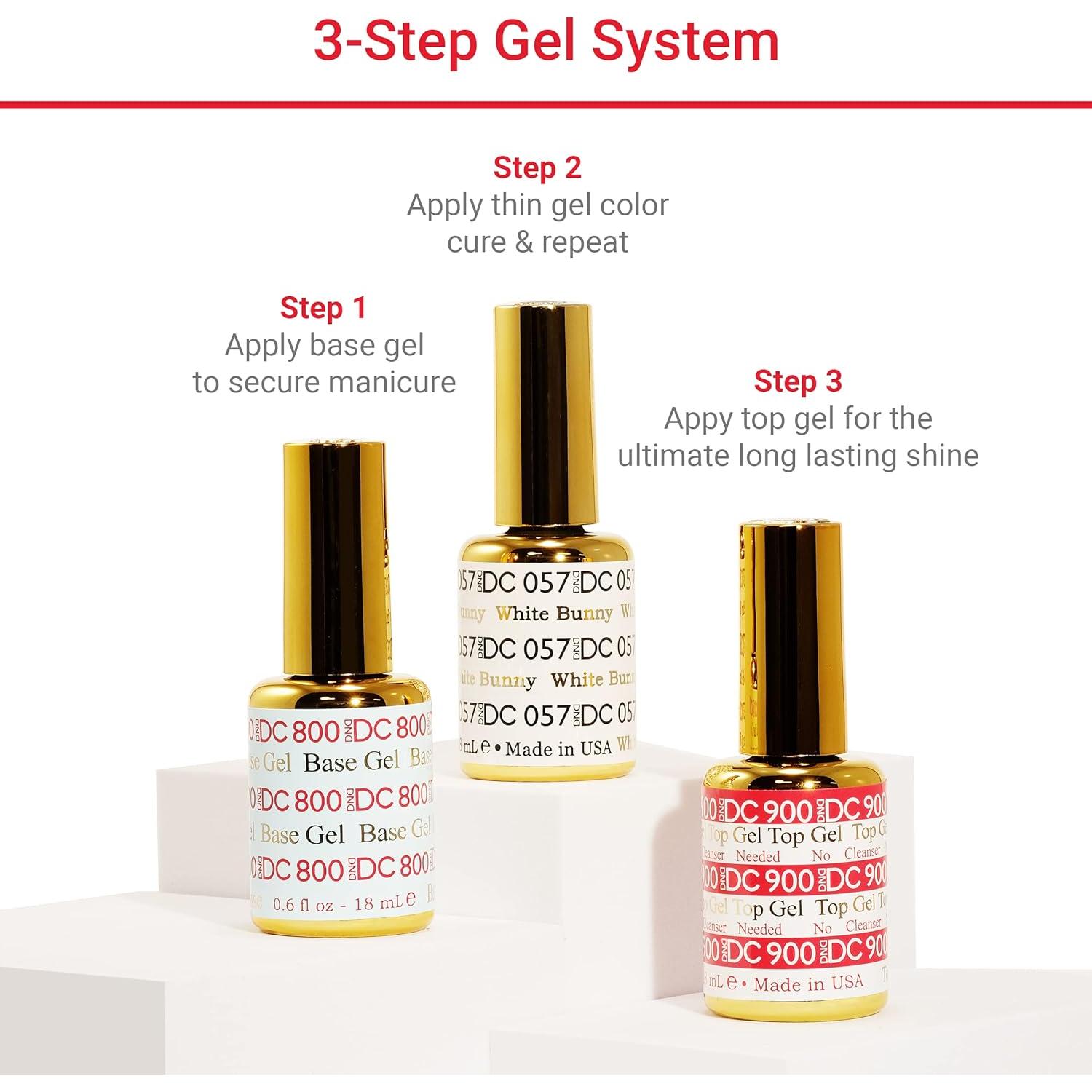 Conjunto de Esmalte en Gel DND Marrón Nogal 15 ml