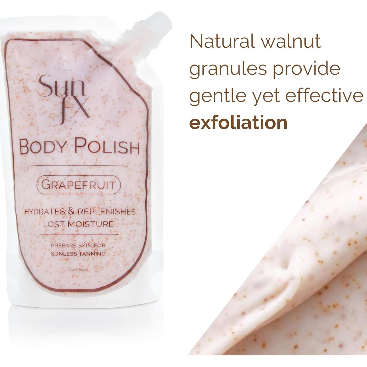 Exfoliante Corporal SunFX Pomelo 250ml - Hidratante y Nutritivo