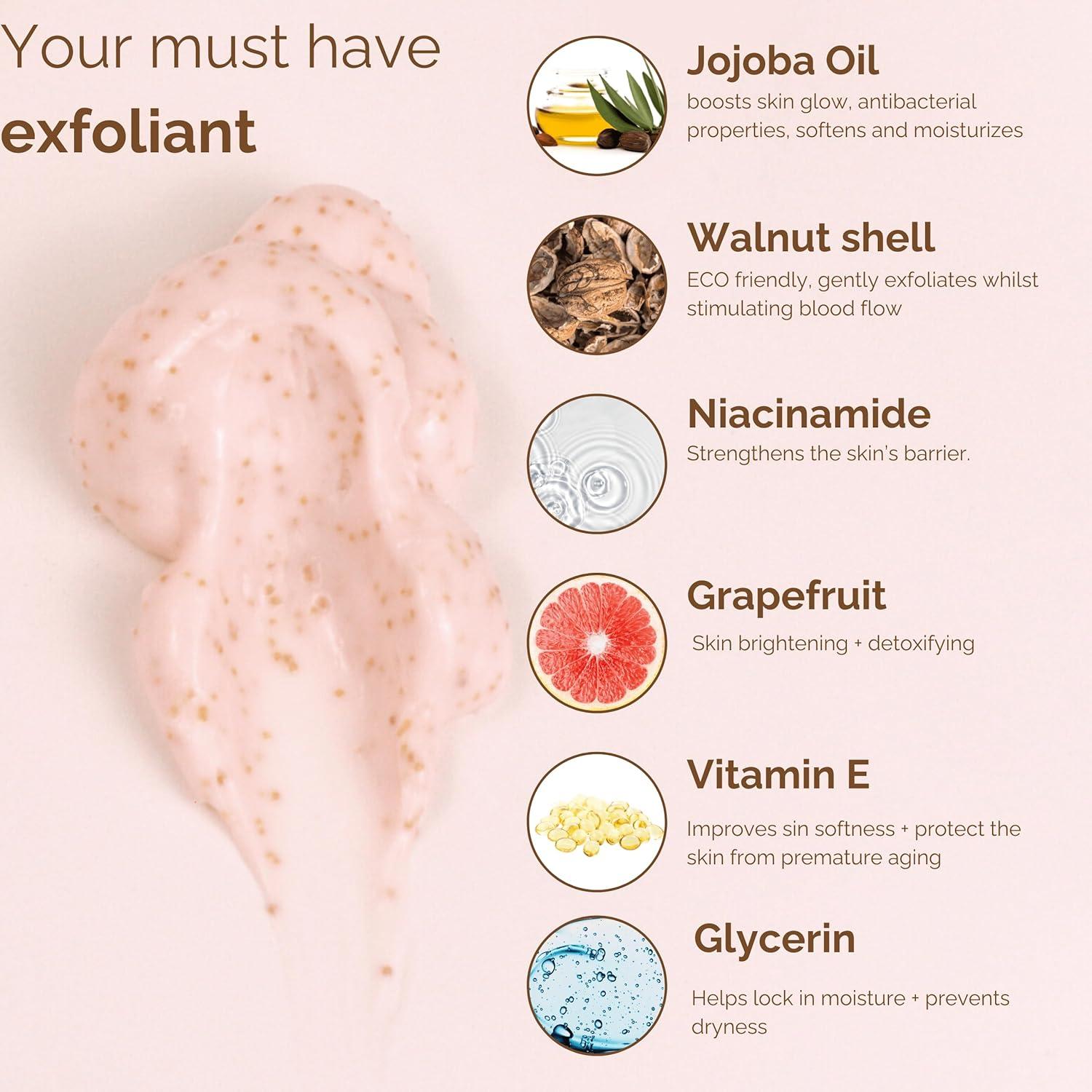 Exfoliante Corporal SunFX Pomelo 250ml - Hidratante y Nutritivo