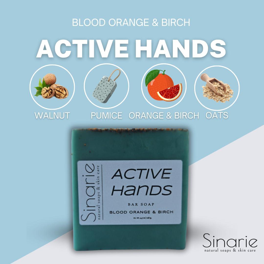 Jabón Exfoliante de Manos Sinarie Naranja y Abedul 142g