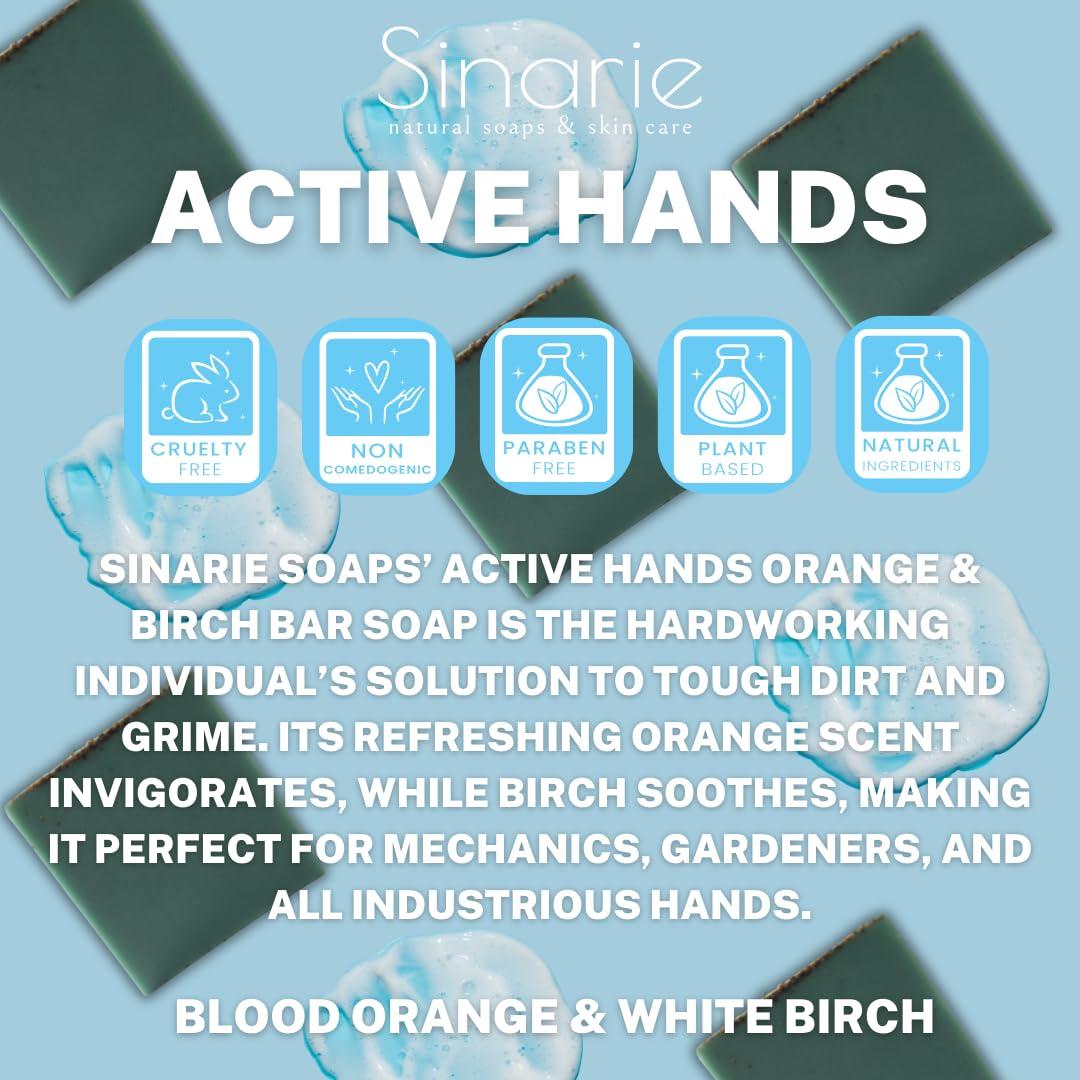 Jabón Exfoliante de Manos Sinarie Naranja y Abedul 142g