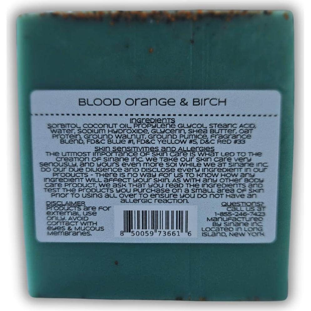 Jabón Exfoliante de Manos Sinarie Naranja y Abedul 142g