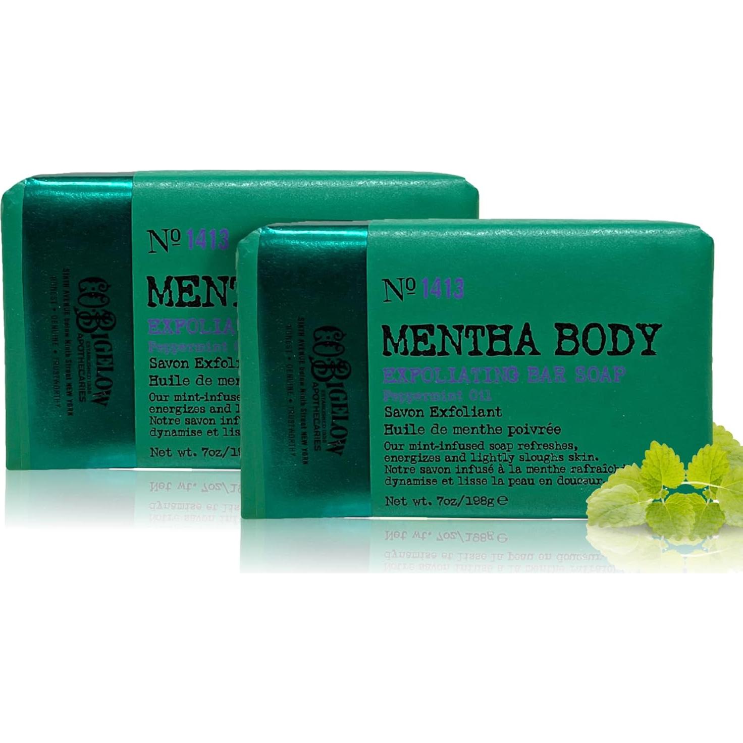 Jabón Exfoliante de Menta C.O. Bigelow 198.4 g Pack de 2