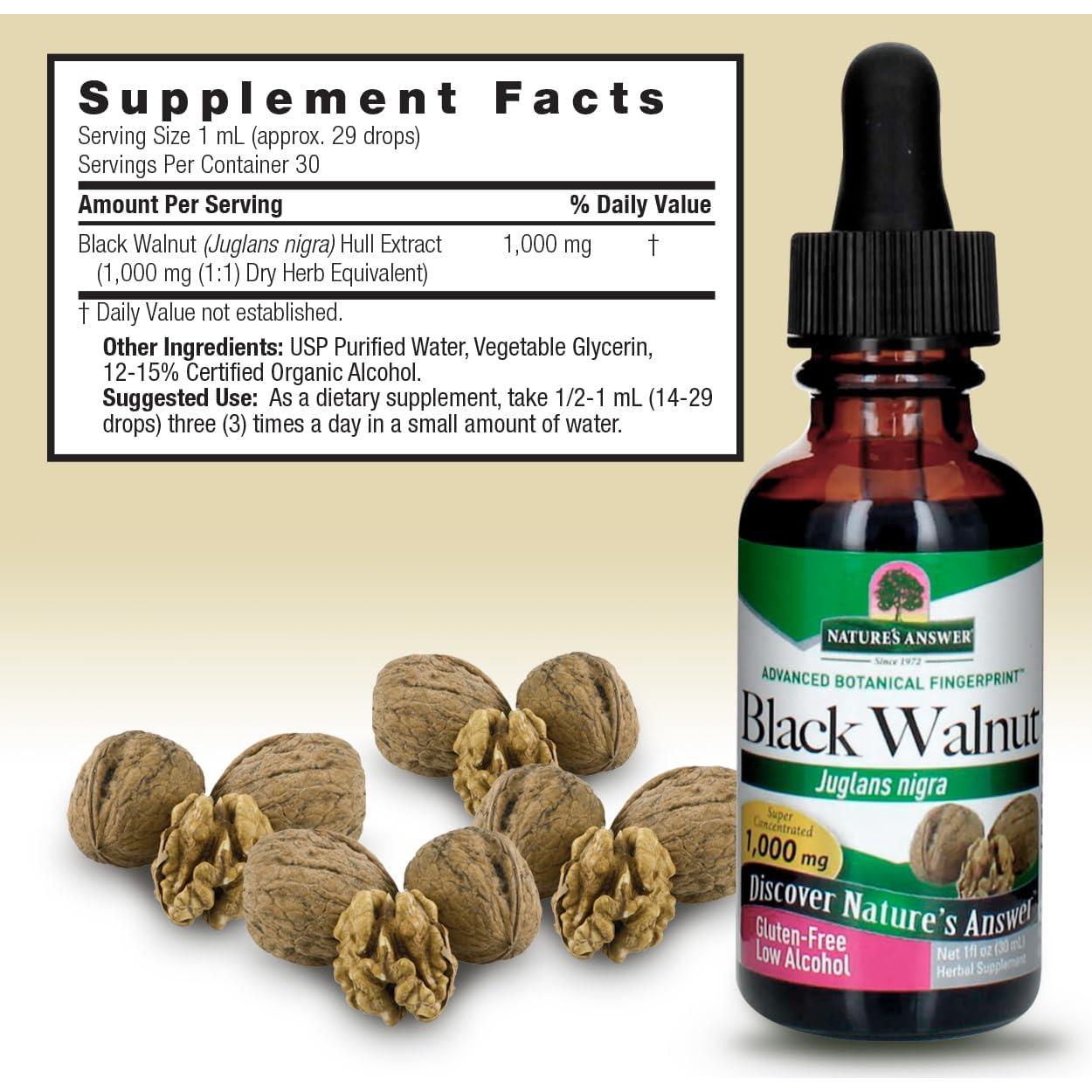 Extracto de Nogal Negro Respuesta de la Naturaleza 29.57 ml