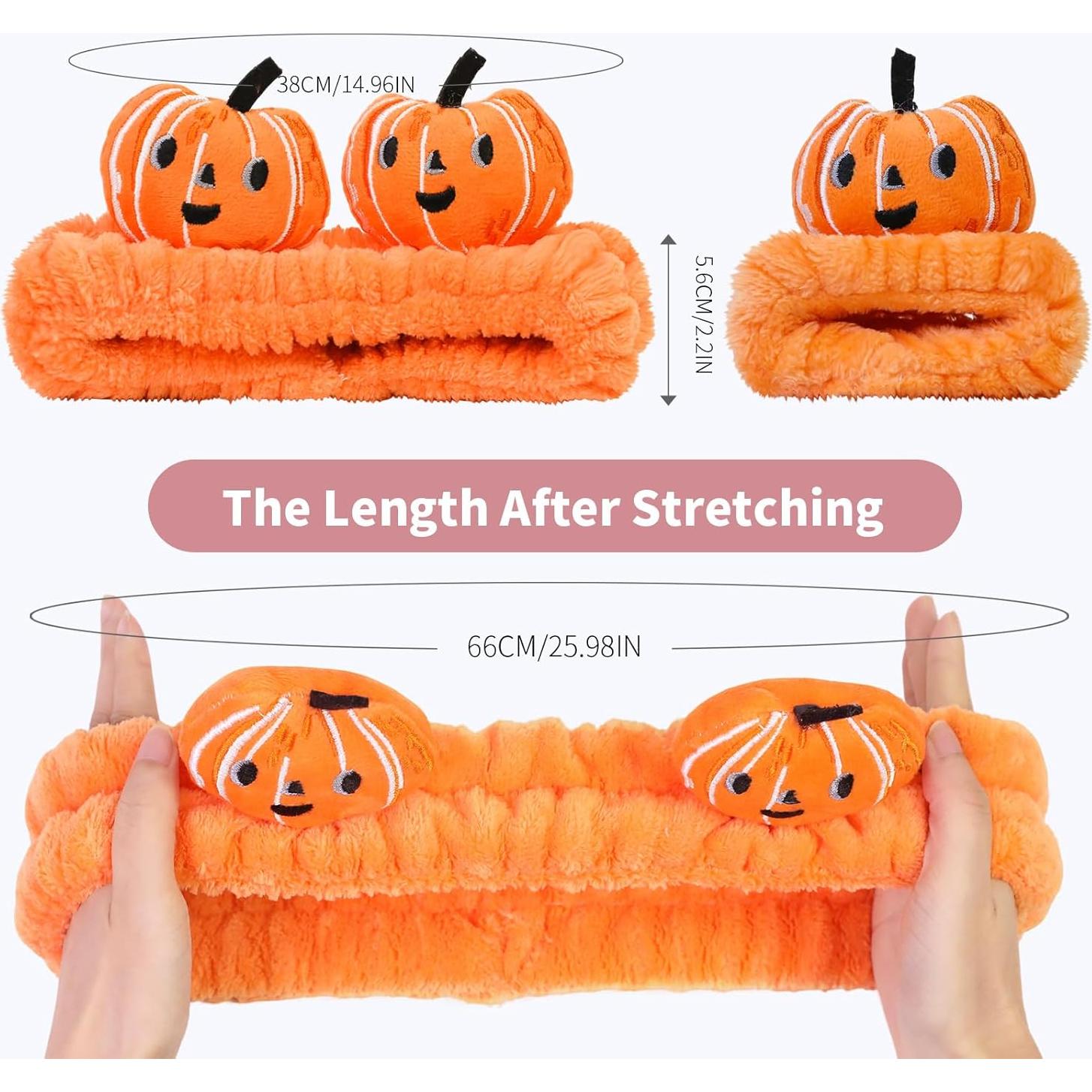 Conjunto Diadema y Pulsera Kawaii Shixinlai Calabaza Naranja