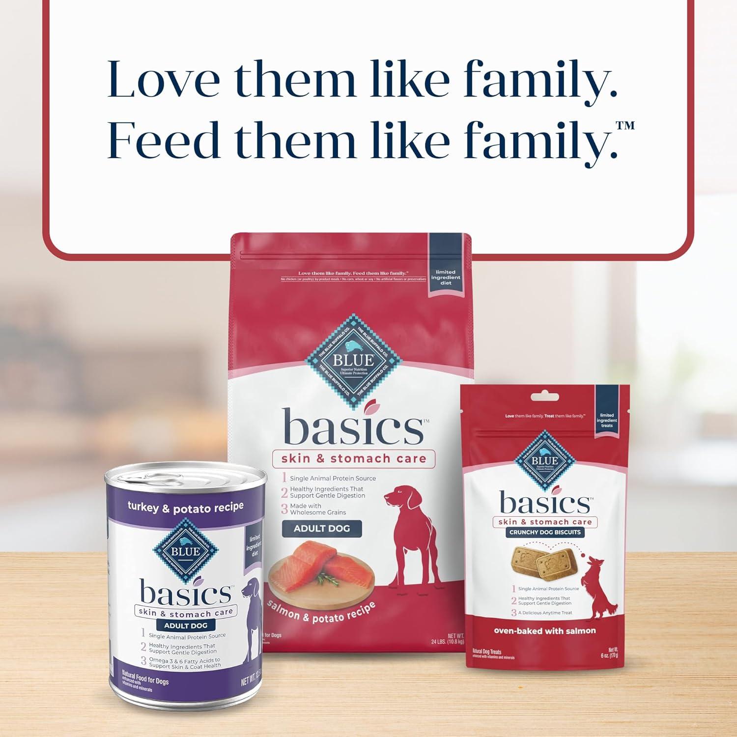 Galletas Crujientes Blue Buffalo Basics Salmón y Papa 170g