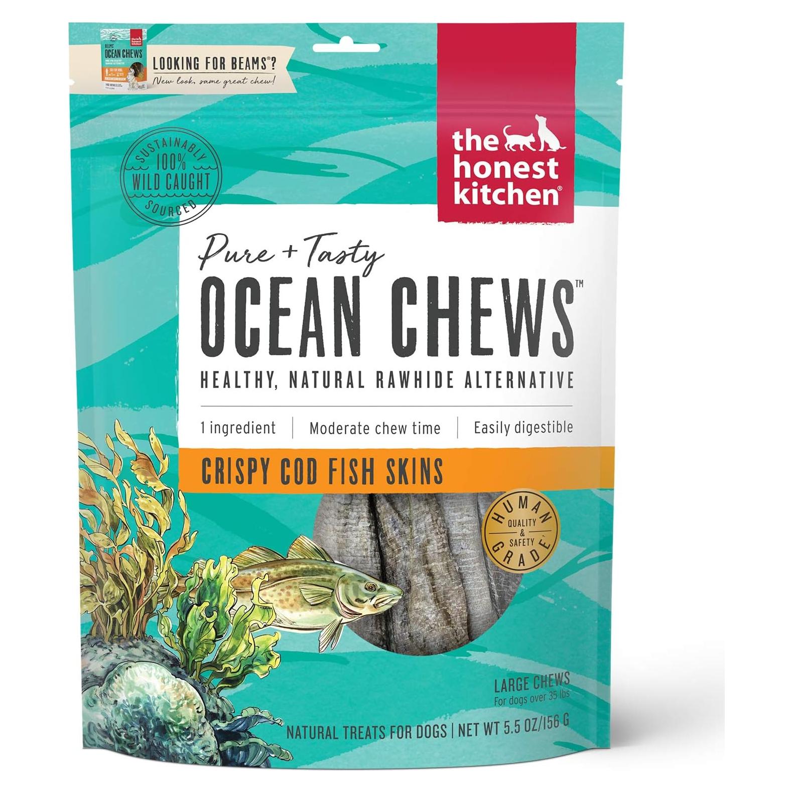 Premios para Perros Honest Kitchen Piel de Bacalao 155g