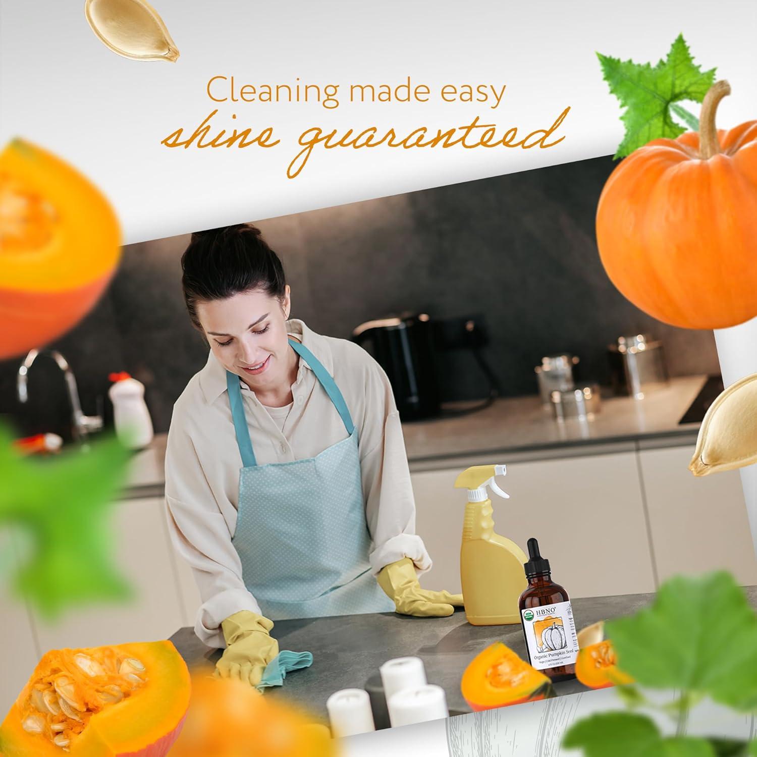 Aceite de Semilla de Calabaza Orgánico HBNO 120 ml Prensado en Frío