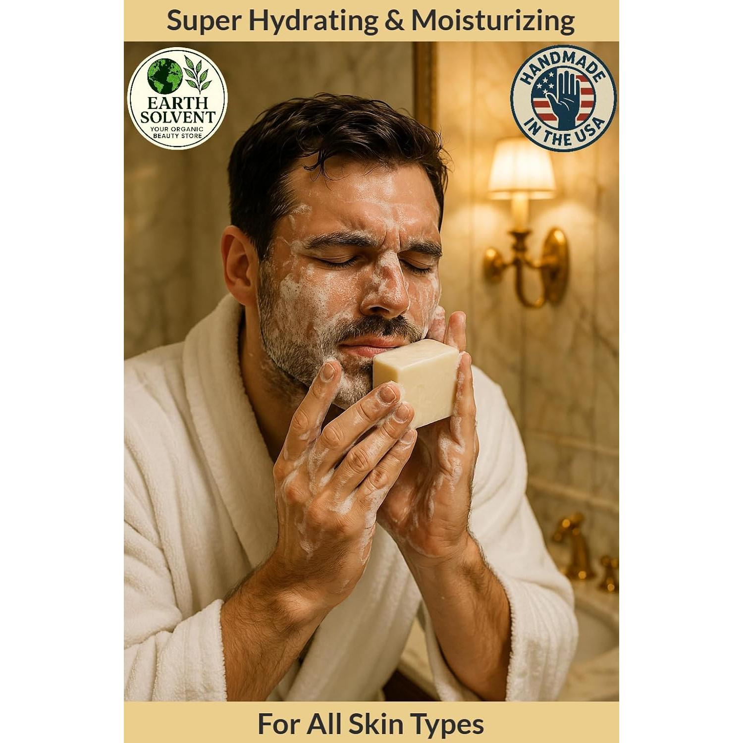 Jabón Orgánico Natural Earth Solvent - Paquete de 3 x 142g