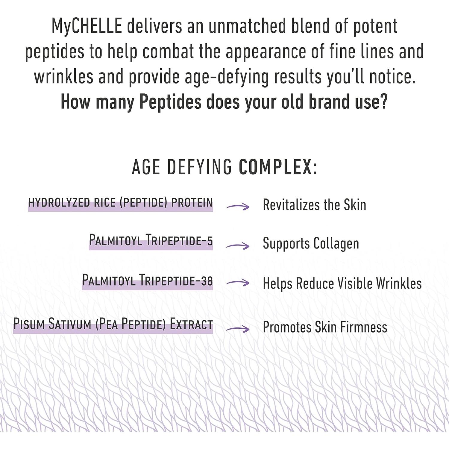 Crema Antienvejecimiento MyCHELLE 35.4 ml - Sin Fragancia, Péptidos