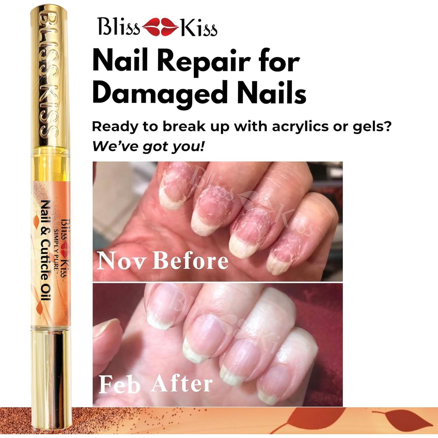 Aceite de Cutícula Bliss Kiss 4 en 1 Latte de Calabaza