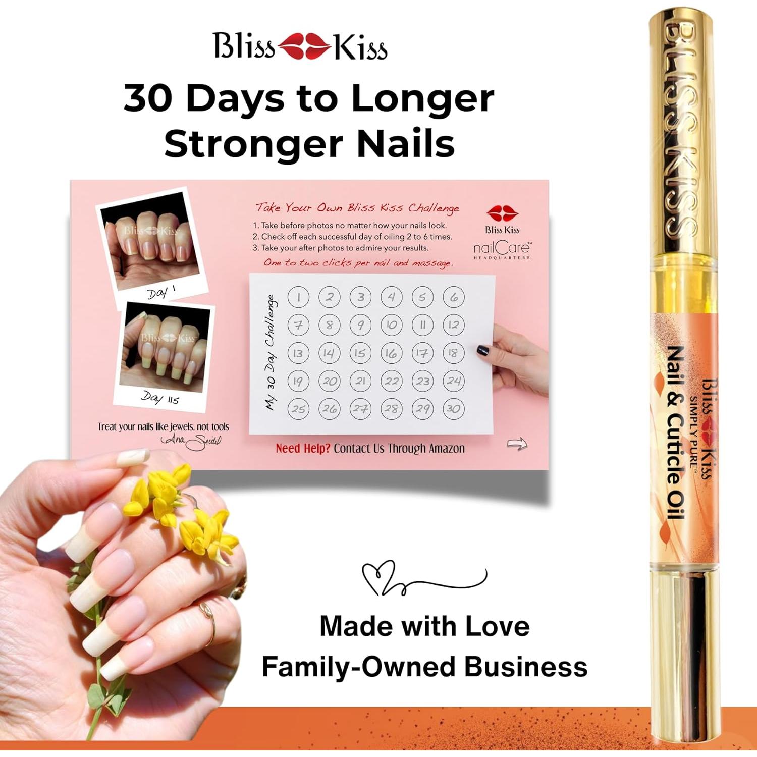 Aceite de Cutícula Bliss Kiss 4 en 1 Latte de Calabaza