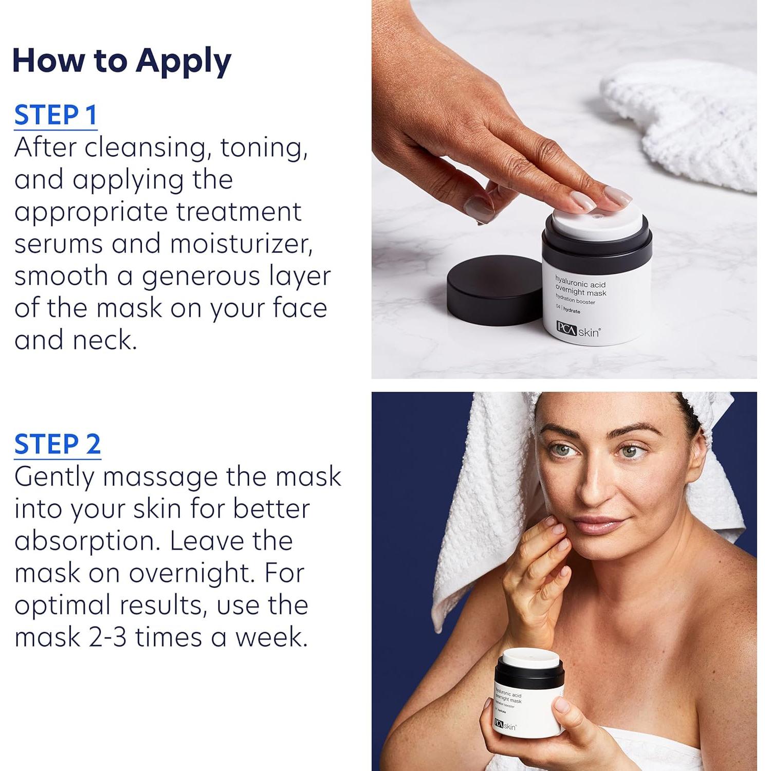 Mascarilla Facial Nocturna PCA SKIN 51g - Ácido Hialurónico