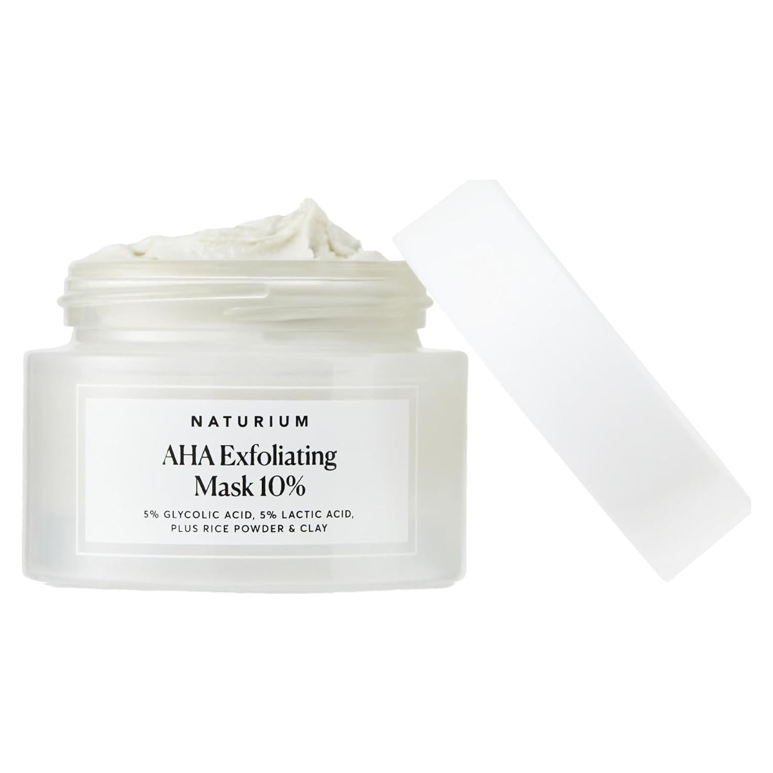 Mascarilla Exfoliante AHA 10% Naturium - Ácidos Glicólico y Láctico 48g
