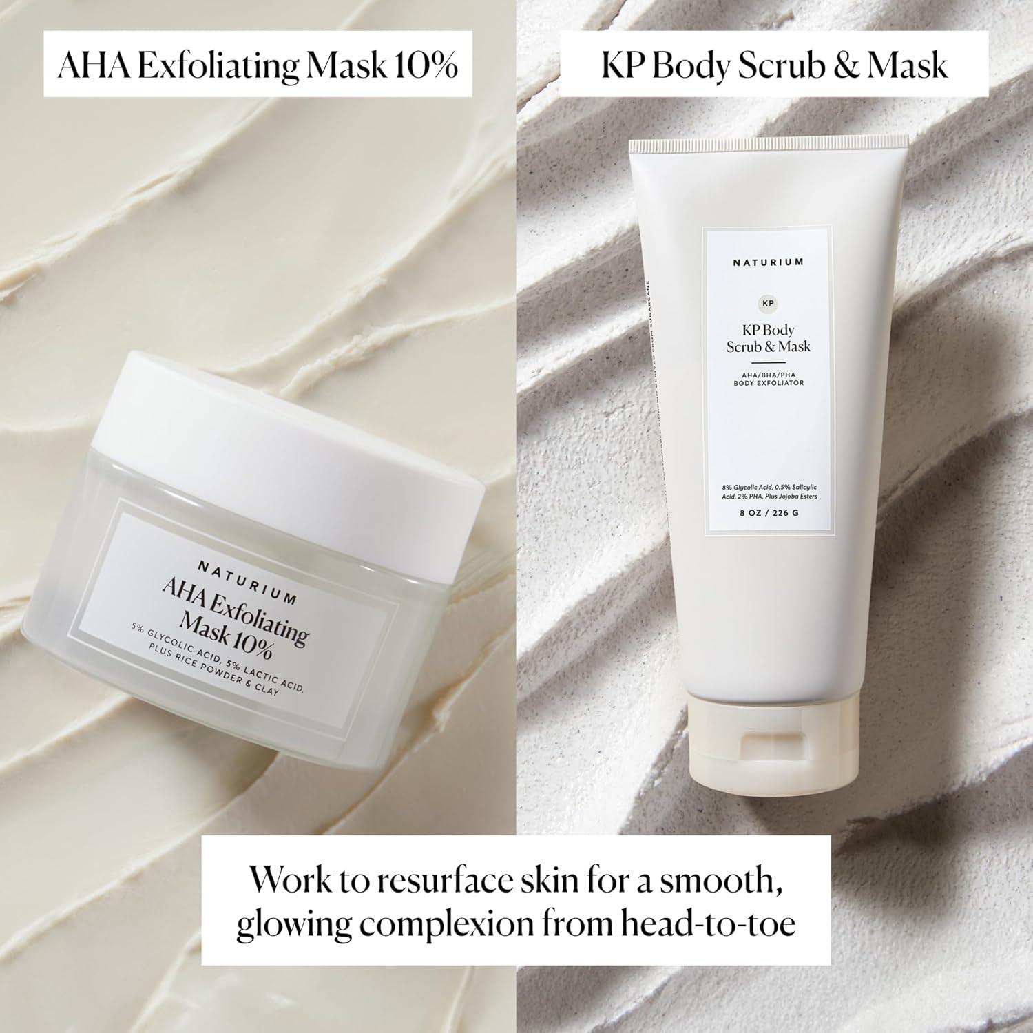 Mascarilla Exfoliante AHA 10% Naturium - Ácidos Glicólico y Láctico 48g