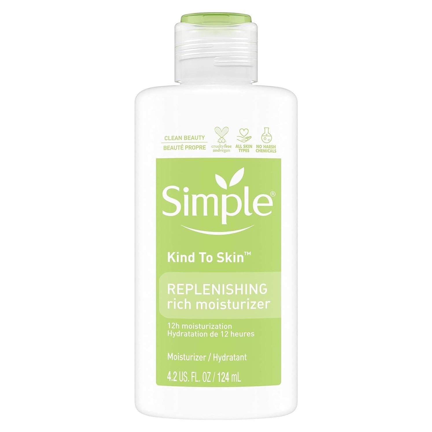 Hidratante Facial Simple Kind to Skin 119 ml Piel Sensible