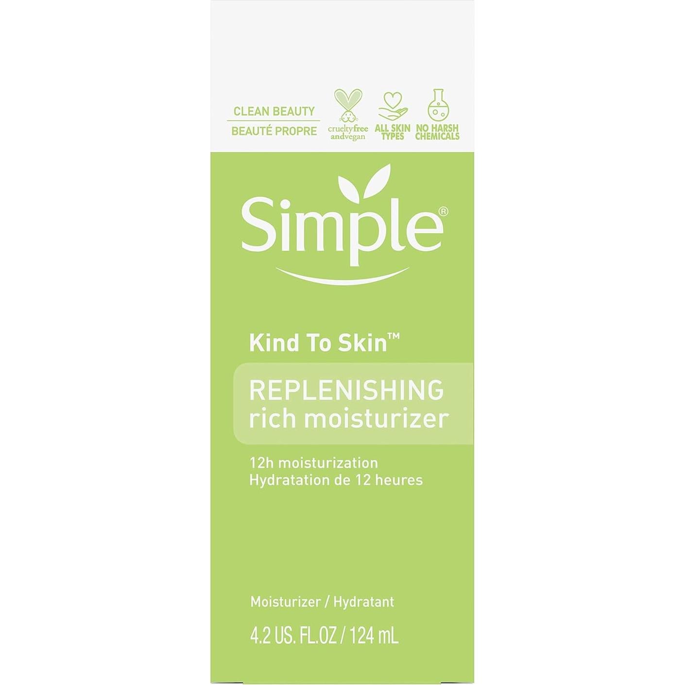 Hidratante Facial Simple Kind to Skin 119 ml Piel Sensible