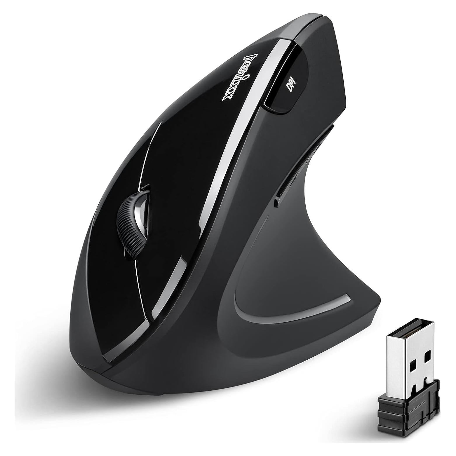 Ratón Vertical Ergonómico Inalámbrico Perixx PERIMICE-713 800/1200/1600 DPI