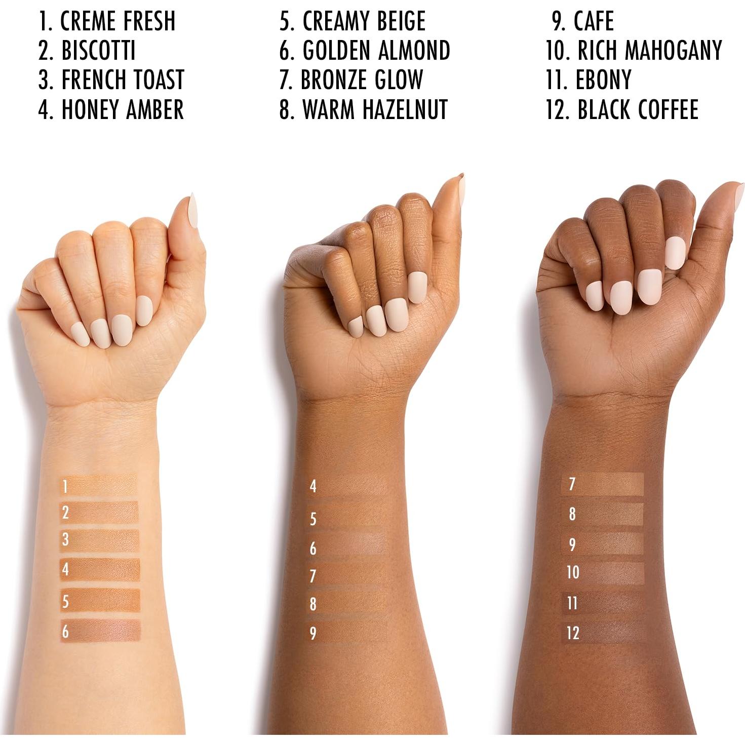 Polvo Compacto Black Radiance 7.92g Avellana Cálida Mate