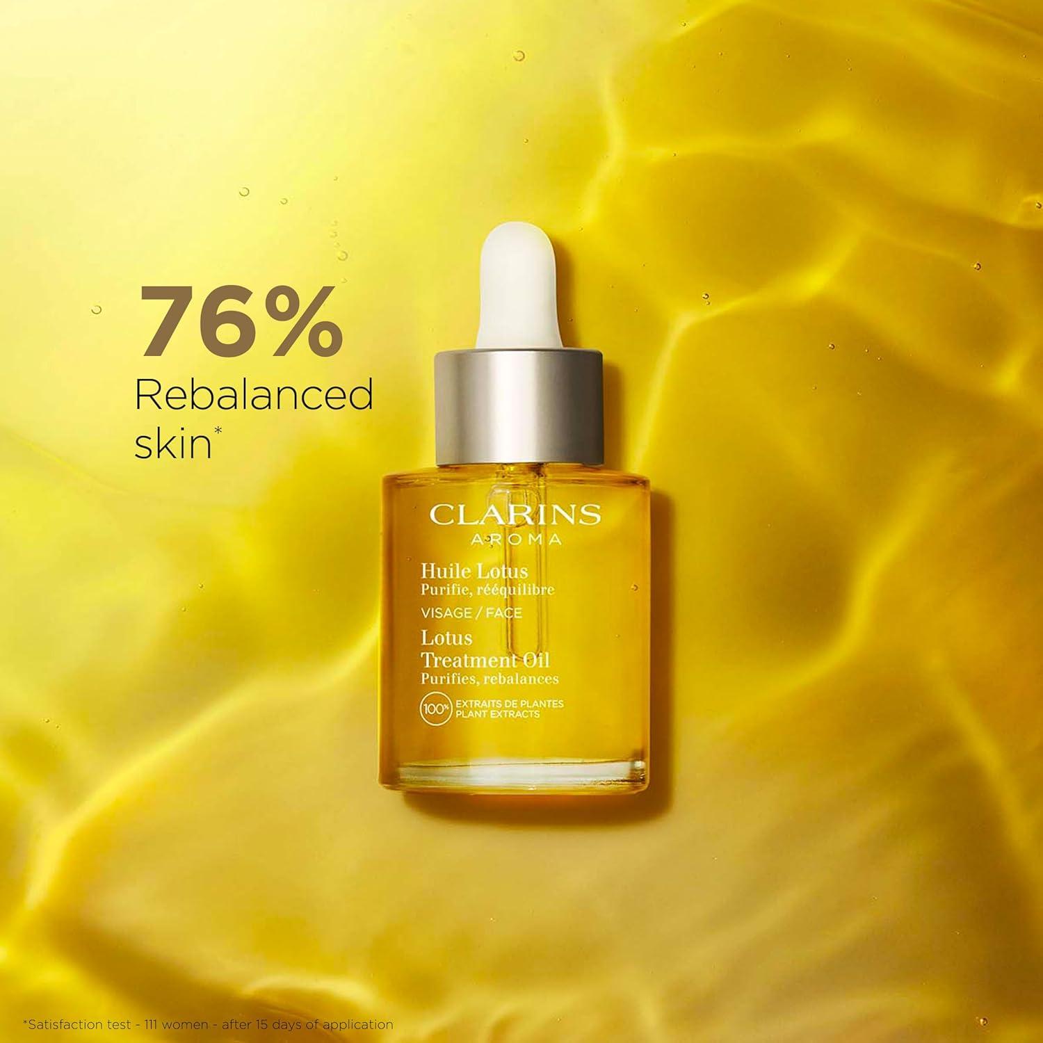 Aceite Facial Lotus Clarins 30ml | Hidrata y Equilibra Piel Grasa