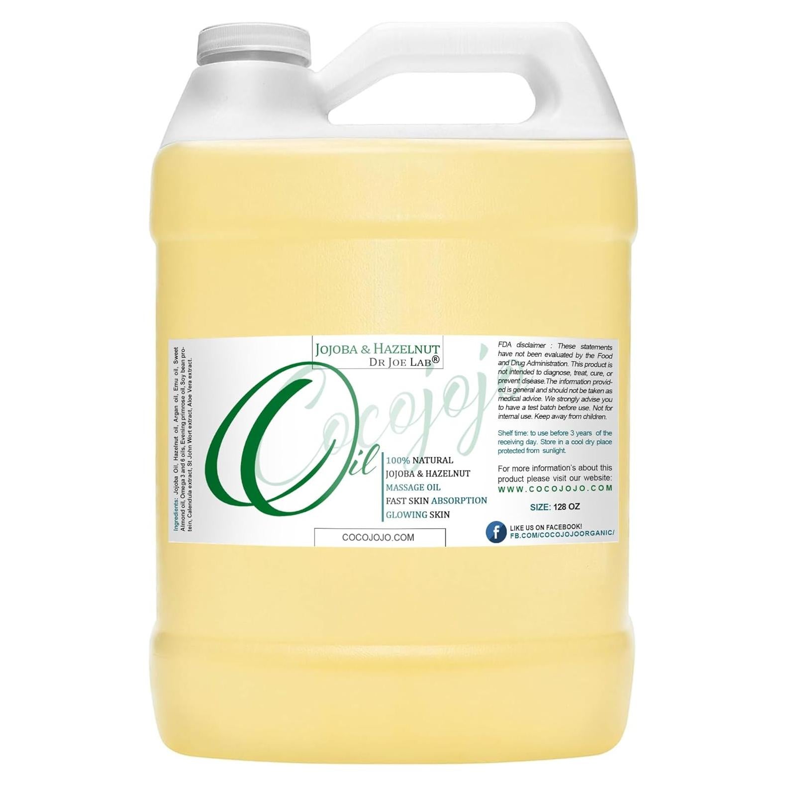 Aceite de Masaje Jojoba y Avellana Cocojojo 3.78 L