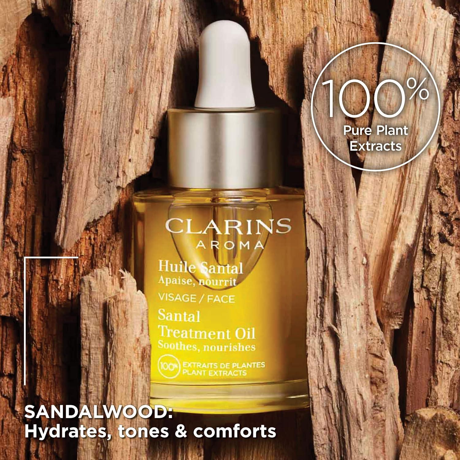 Aceite Facial Santal Clarins 100ml - Hidrata y Suaviza Piel Seca