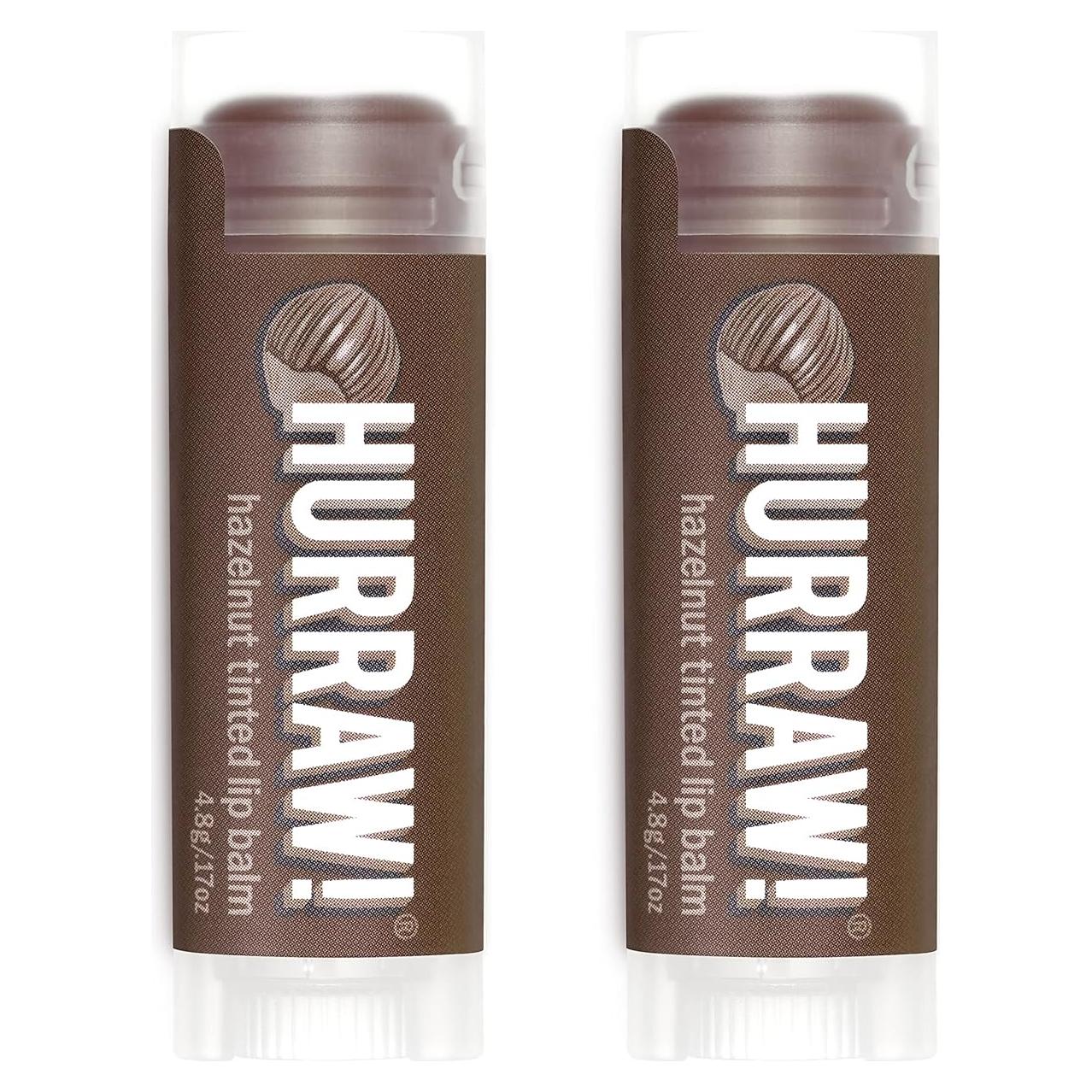 Bálsamo Labial Tinte de Avellana Hurraw! 2 Tubos 4.8g