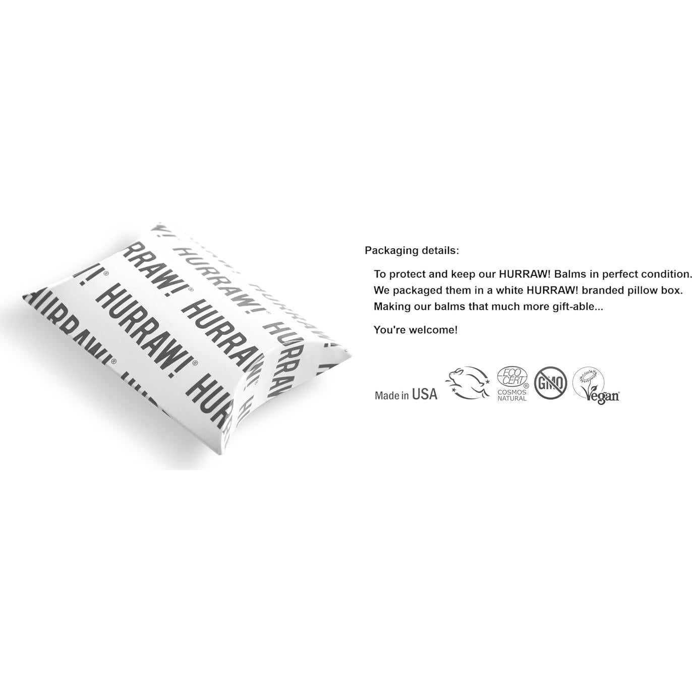 Bálsamo Labial Tinte de Avellana Hurraw! 2 Tubos 4.8g