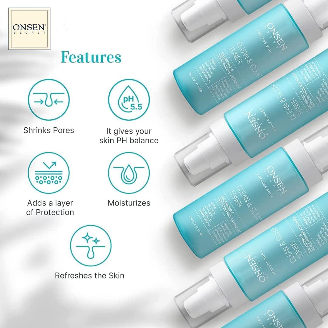 Tónico Facial Onsen Secret - Astringente Sin Alcohol 156g