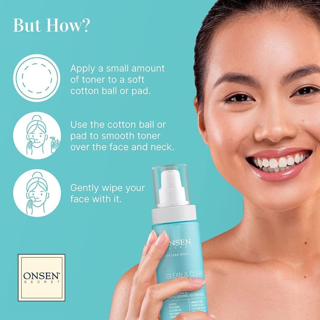 Tónico Facial Onsen Secret - Astringente Sin Alcohol 156g