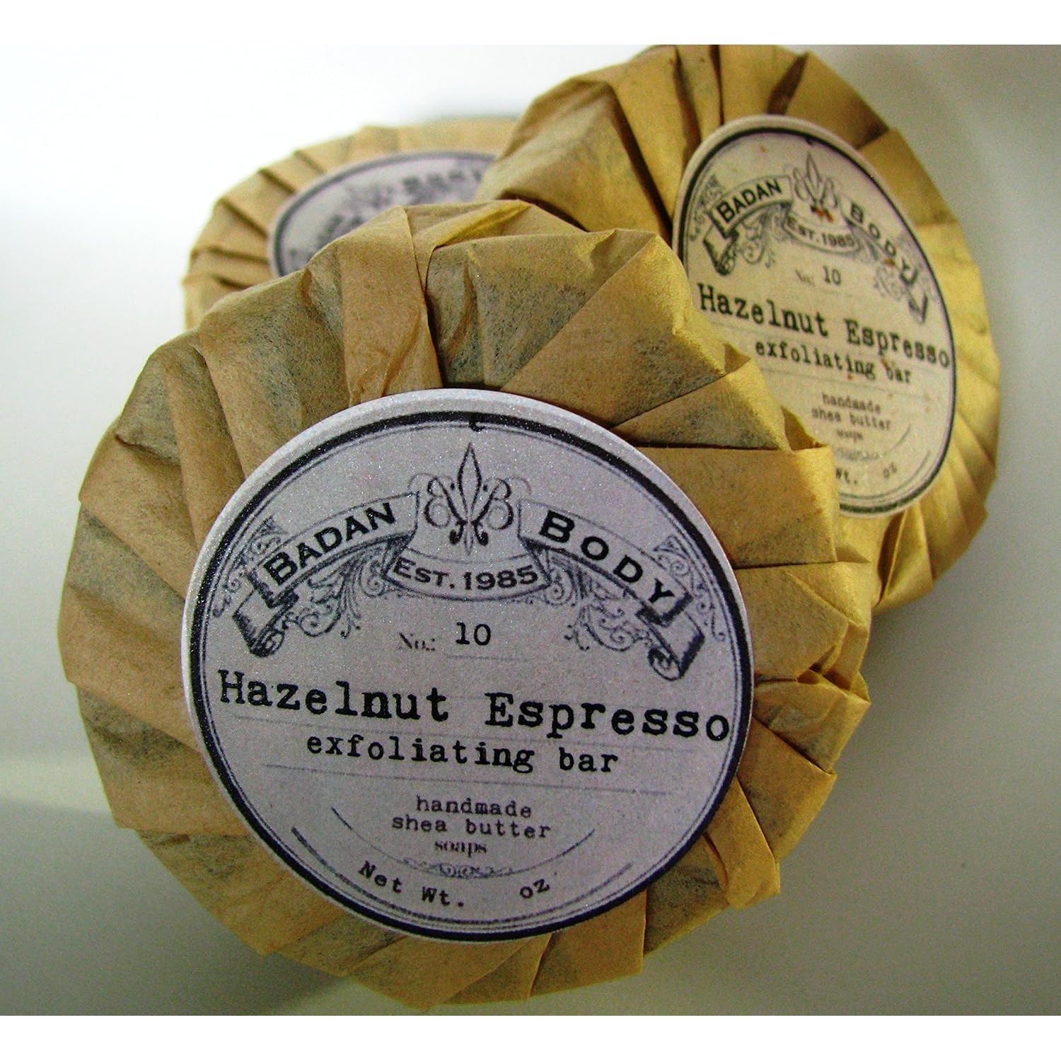 Jabón Exfoliante de Café Badan Body 85-99g - Avellana y Espresso