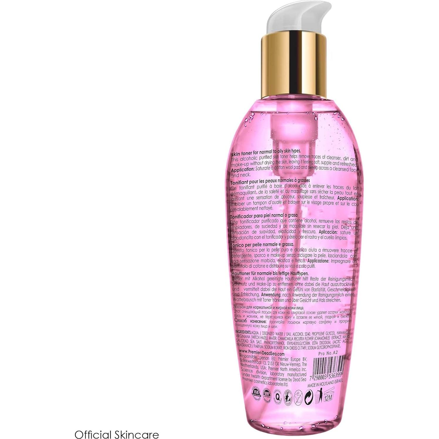 Tónico Facial Premier Dead Sea 251ml pH 5.5 Piel Normal a Grasa