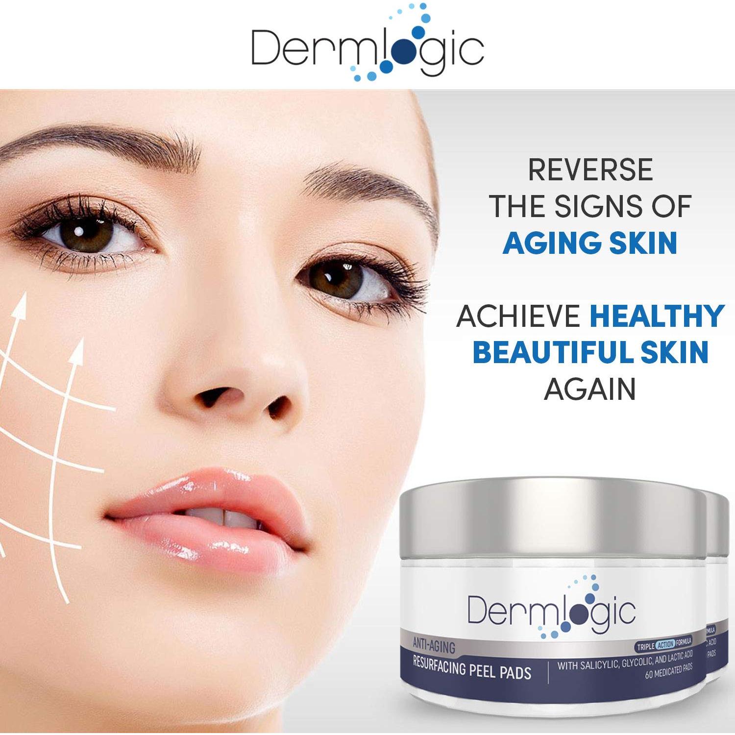 Pads de Peeling Rejuvenecedor Dermlogic - Exfoliantes Anti Envejecimiento