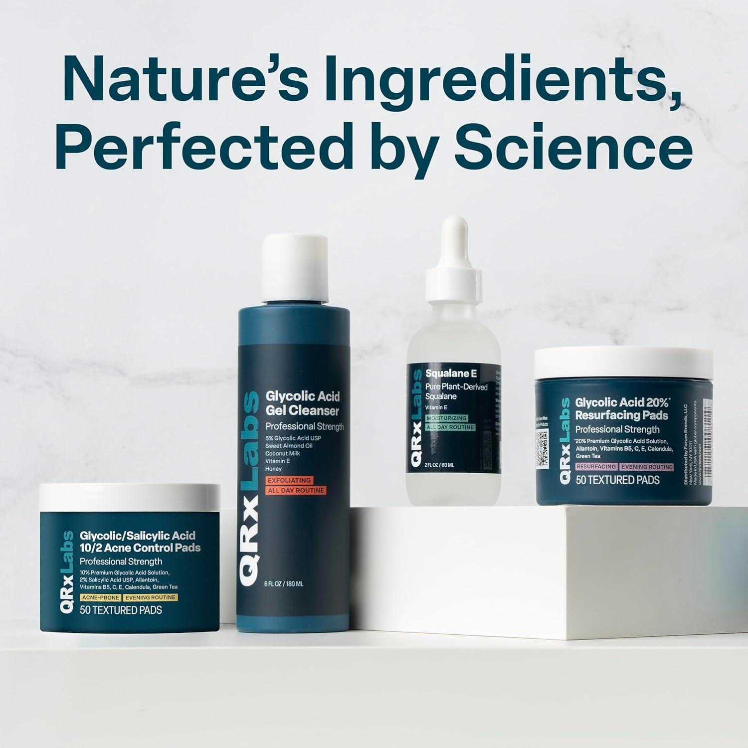 Tónico Exfoliante QRxLabs 10% Ácido Glicólico con Hamamelis