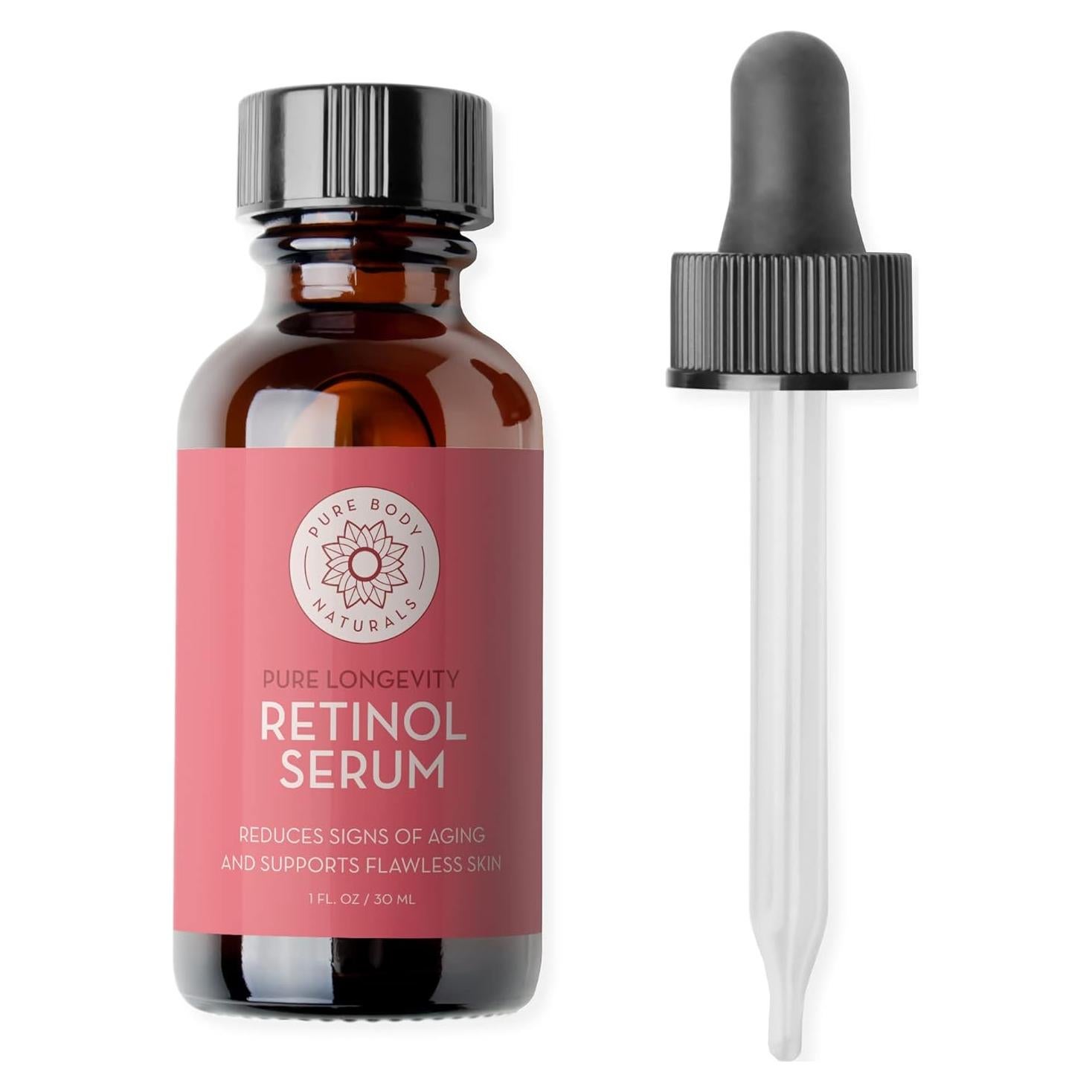 Suero Facial Antienvejecimiento Retinol Pure Body Naturals 29.57 ml