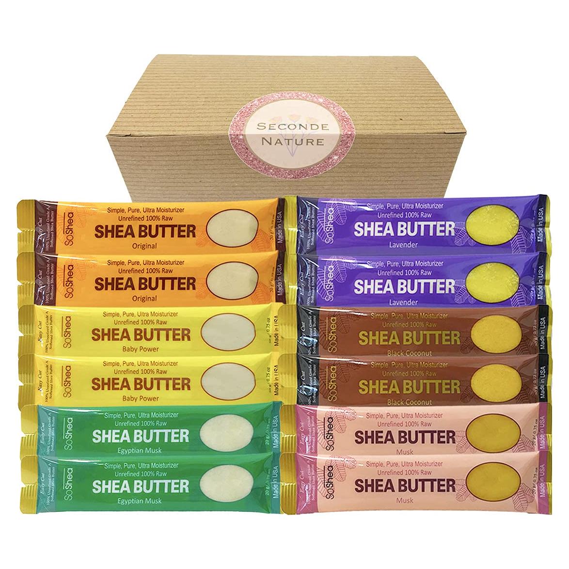 Manteca de Karité Africana SoShea Grado A Sin Refinar 12x21g