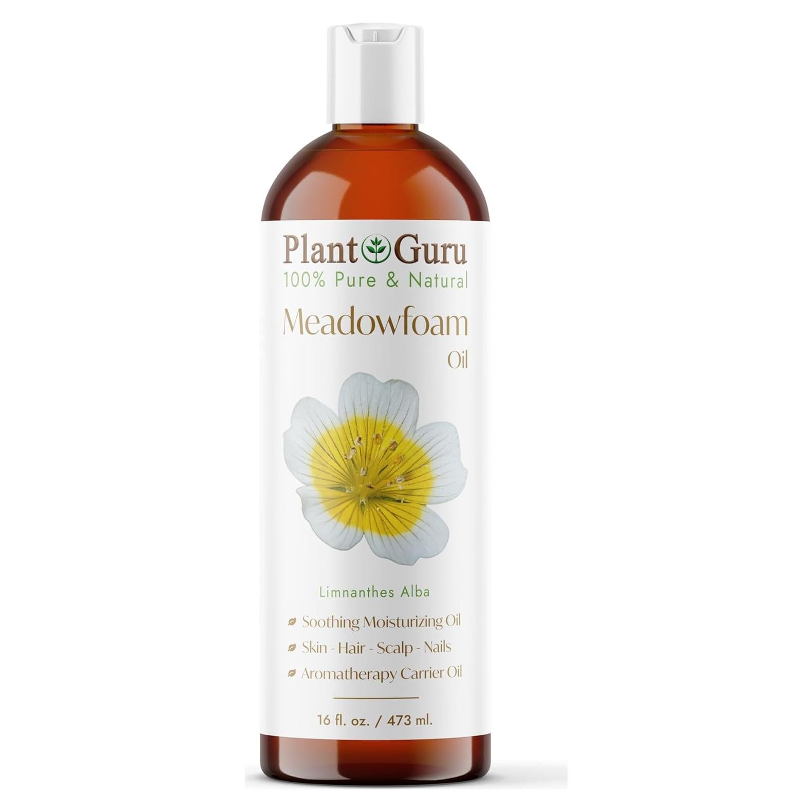 Aceite de Meadowfoam 473 ml Prensado en Frío 100% Puro Natural