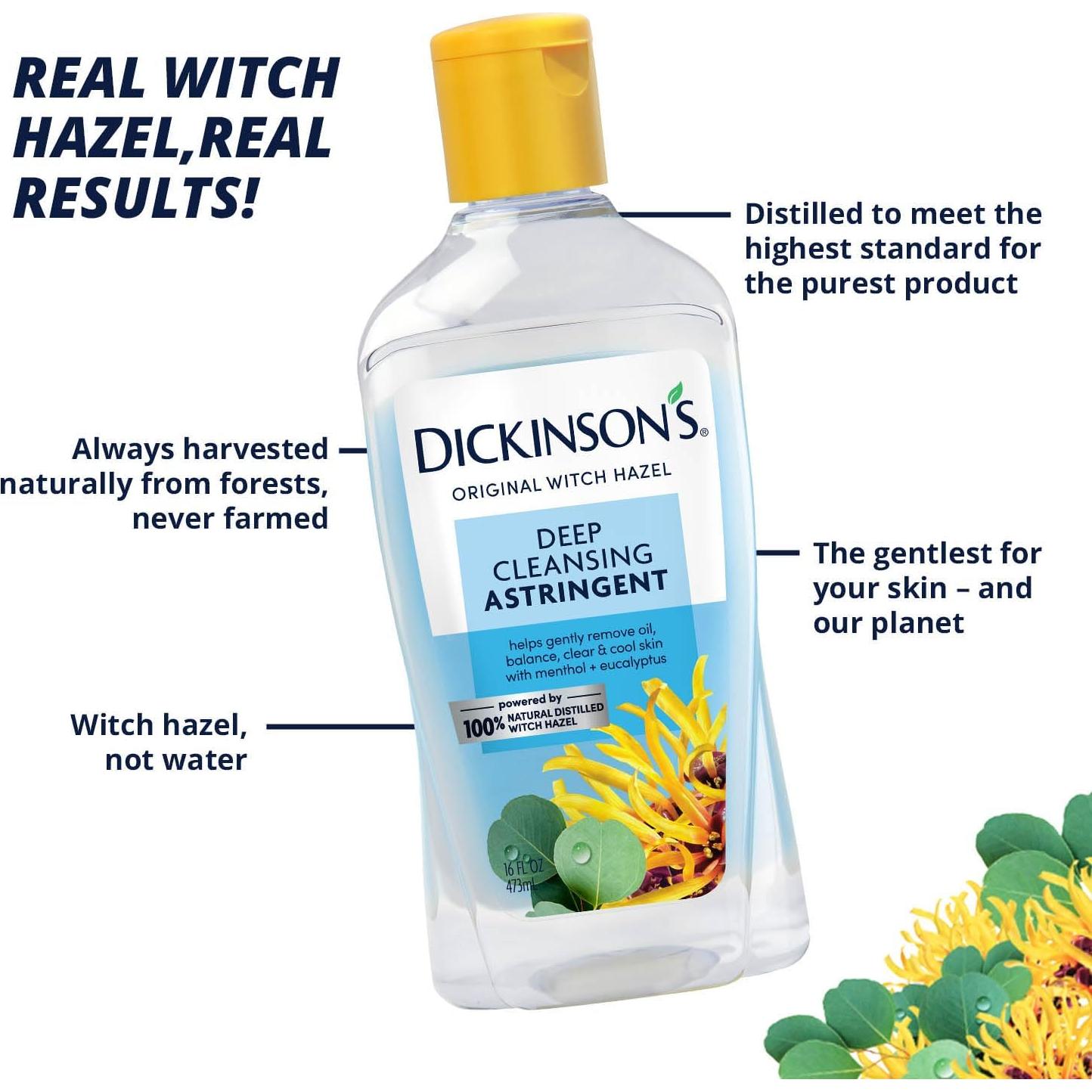 Astringente Limpiador Profundo Dickinson 473 ml - Hamamelis Natural