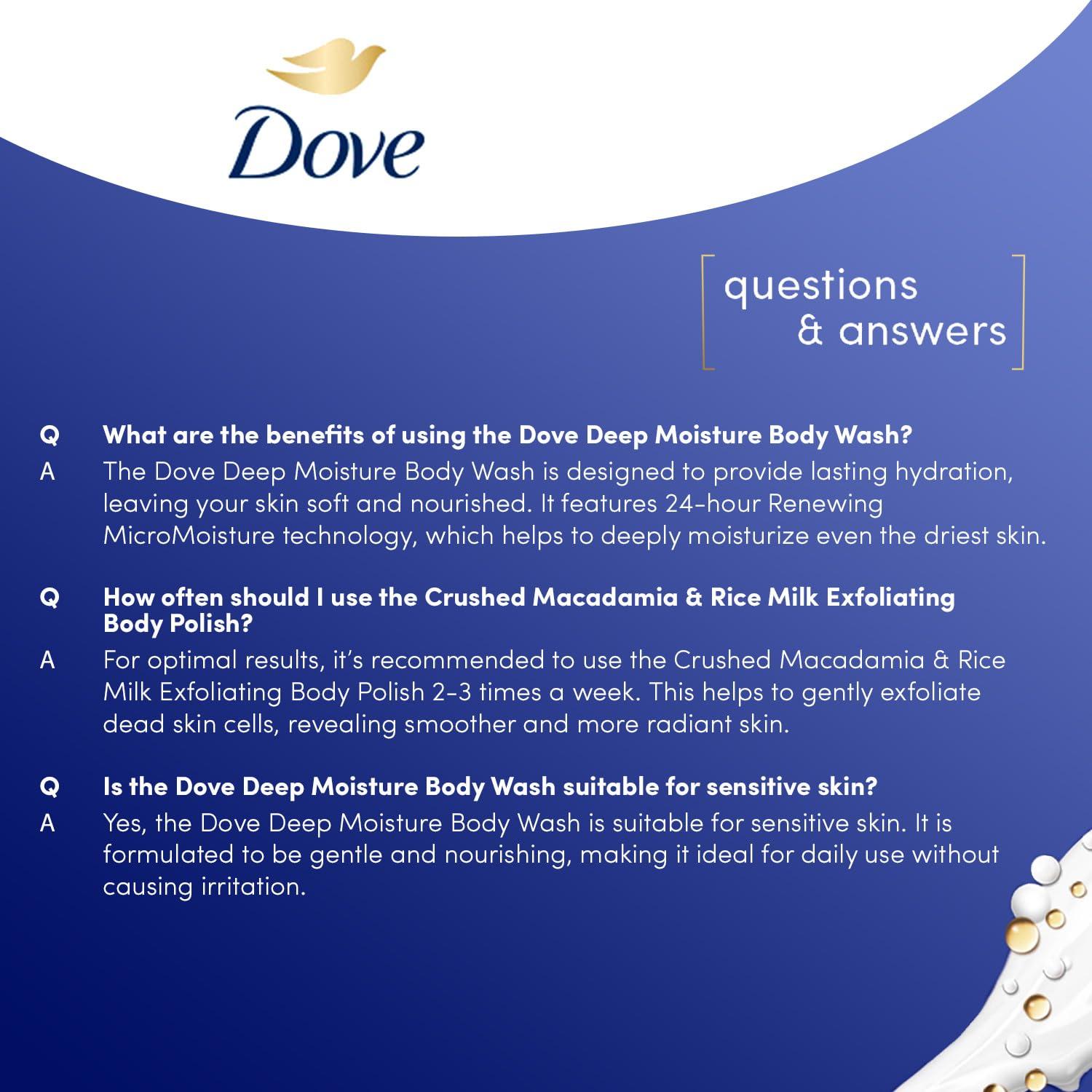 Set de Regalo Dove Cuidado Nutritivo - Gel de Ducha 567g + Exfoliante 298g