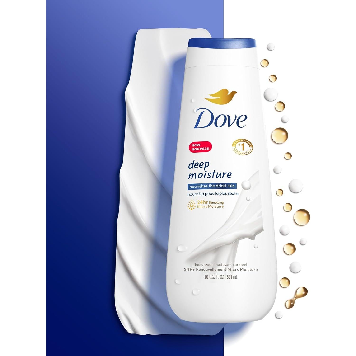 Set de Regalo Dove Cuidado Nutritivo - Gel de Ducha 567g + Exfoliante 298g