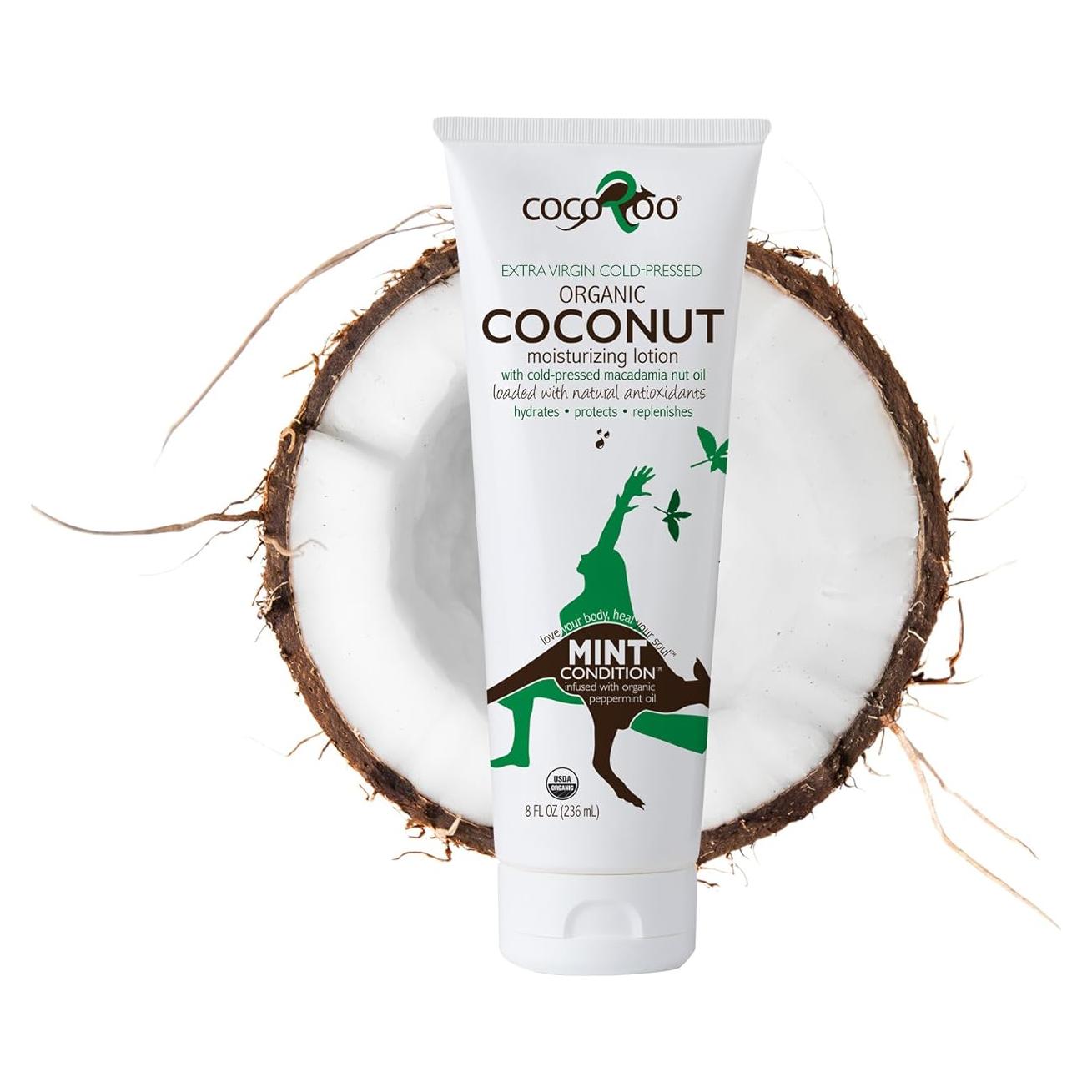 Hidratante Orgánico CocoRoo 236 ml - Aceite de Coco y Menta