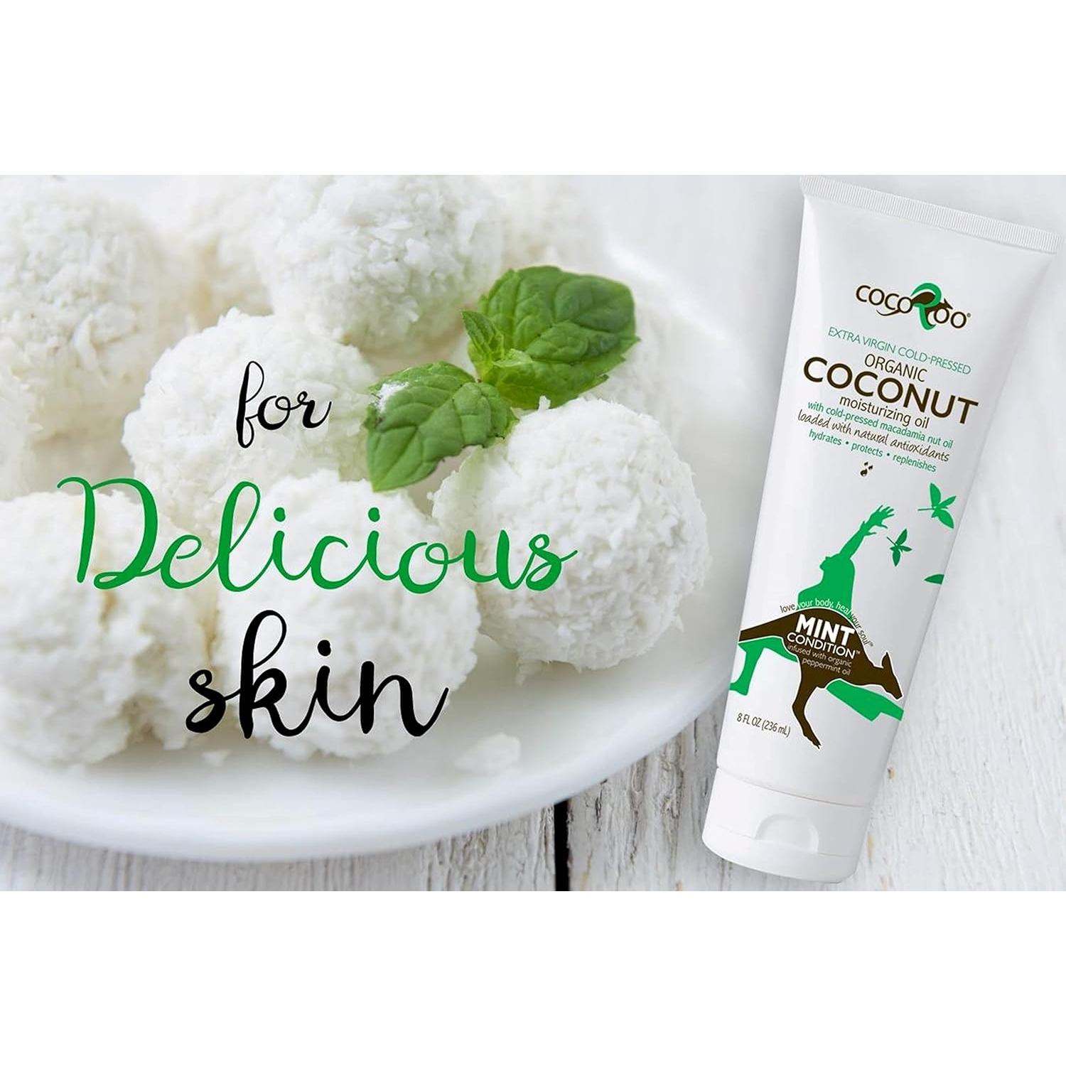 Hidratante Orgánico CocoRoo 236 ml - Aceite de Coco y Menta